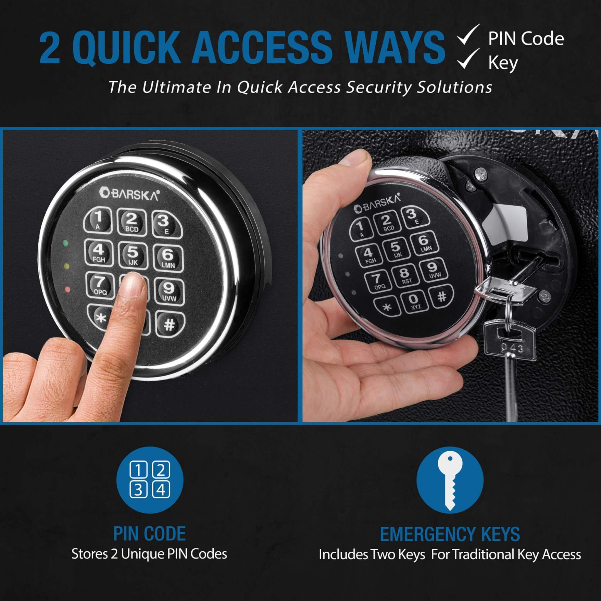 Barska 3.51 CF Heavy-Duty Steel Fireproof Safe Vault With Electronic Lock (SAK85021)