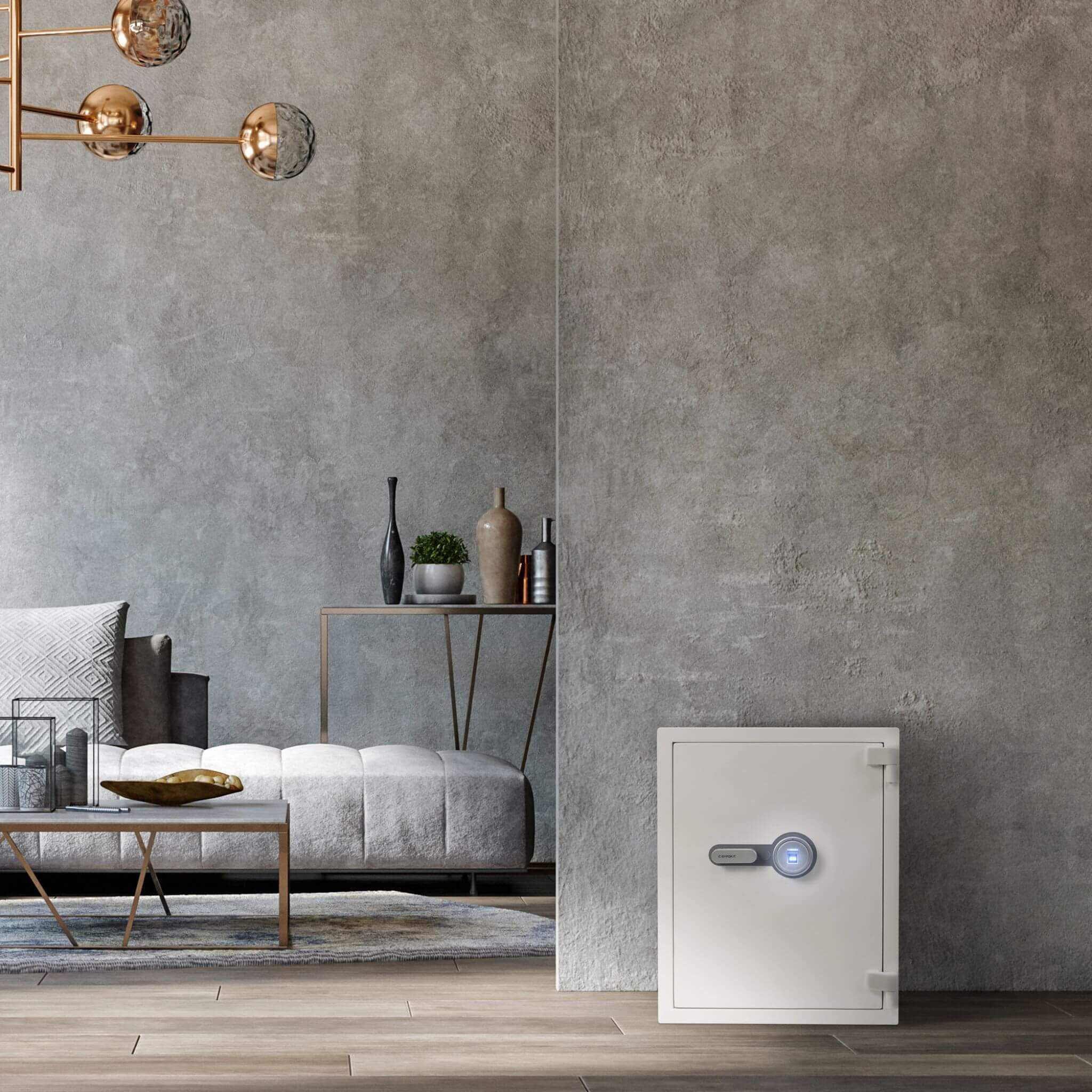 Barska 4.48 CF Large Heavy-Duty Fireproof Biometric Safe (SAK83490)