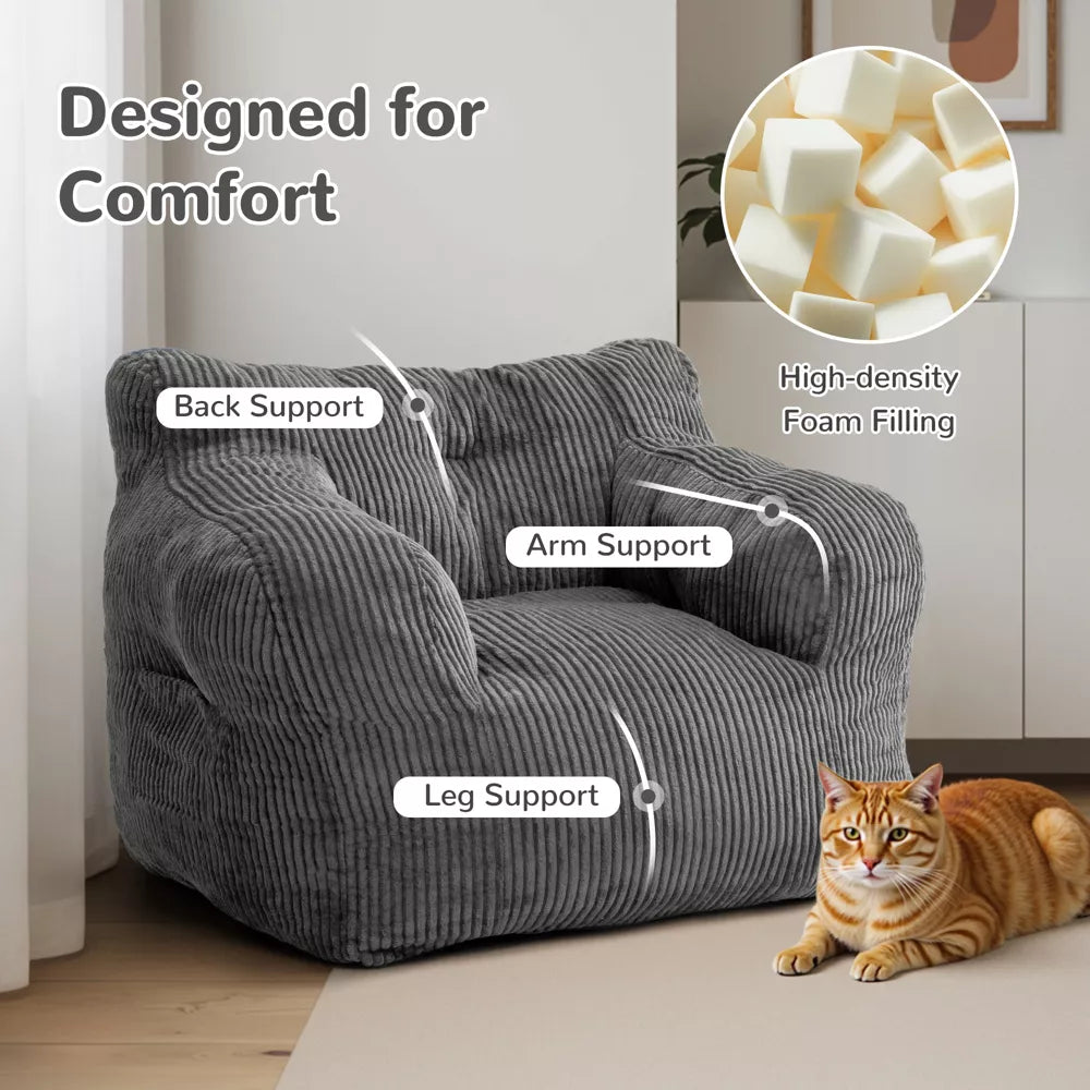 Pamapic Adult Bean Bag Chair for House Comfy