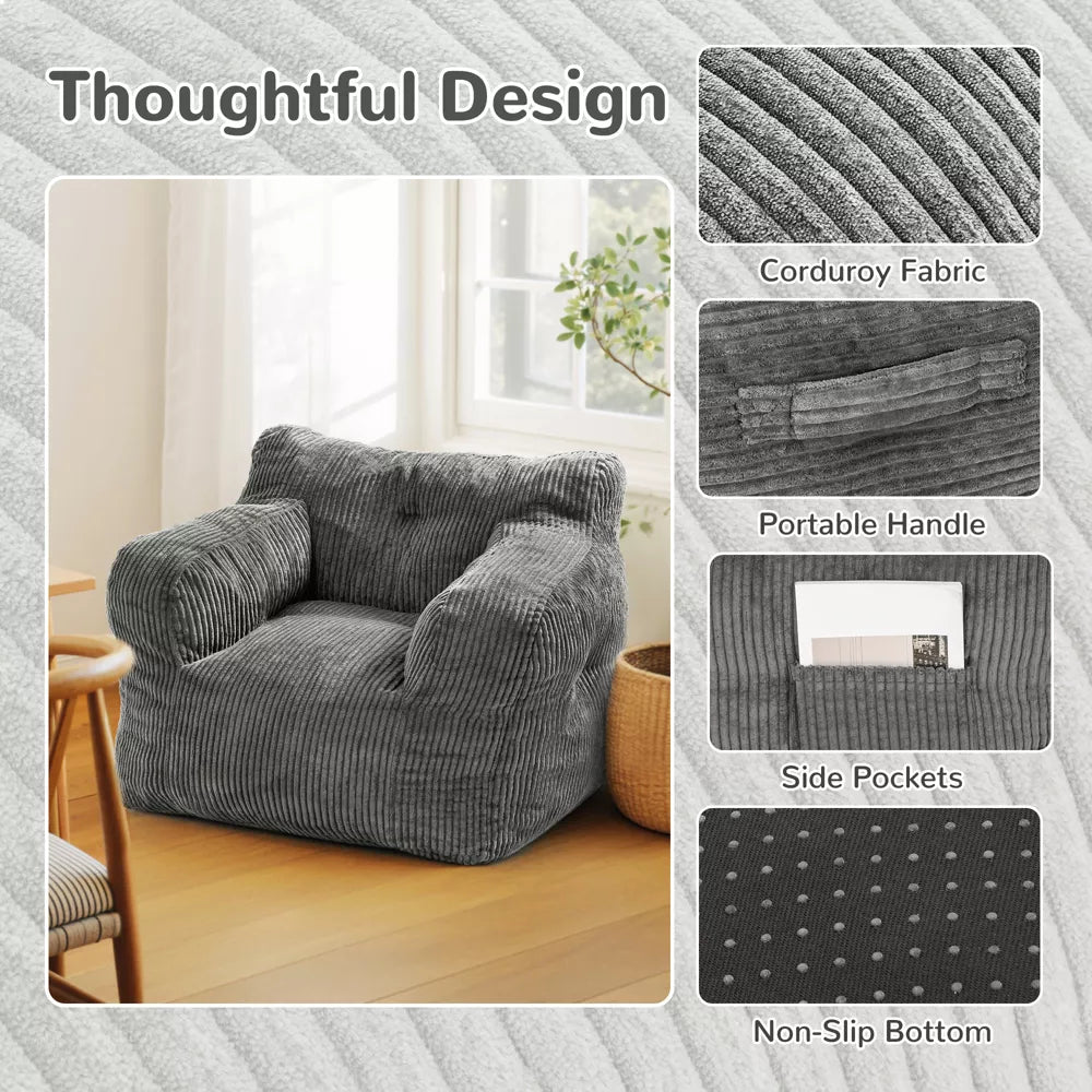 Pamapic Adult Bean Bag Chair for House Comfy