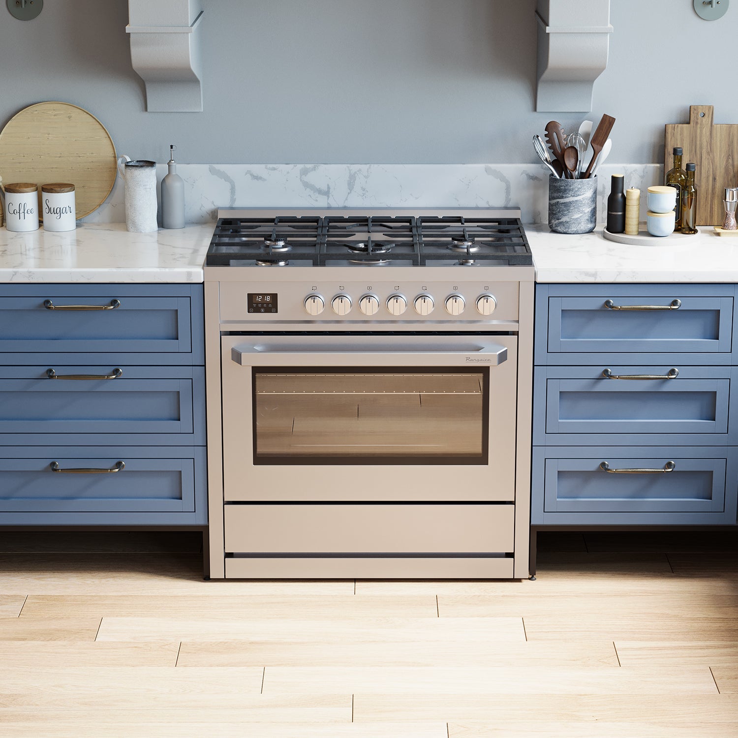 Rangaire 36" Gas Range Convection Oven Freestanding Stainless Steel RRG361TS