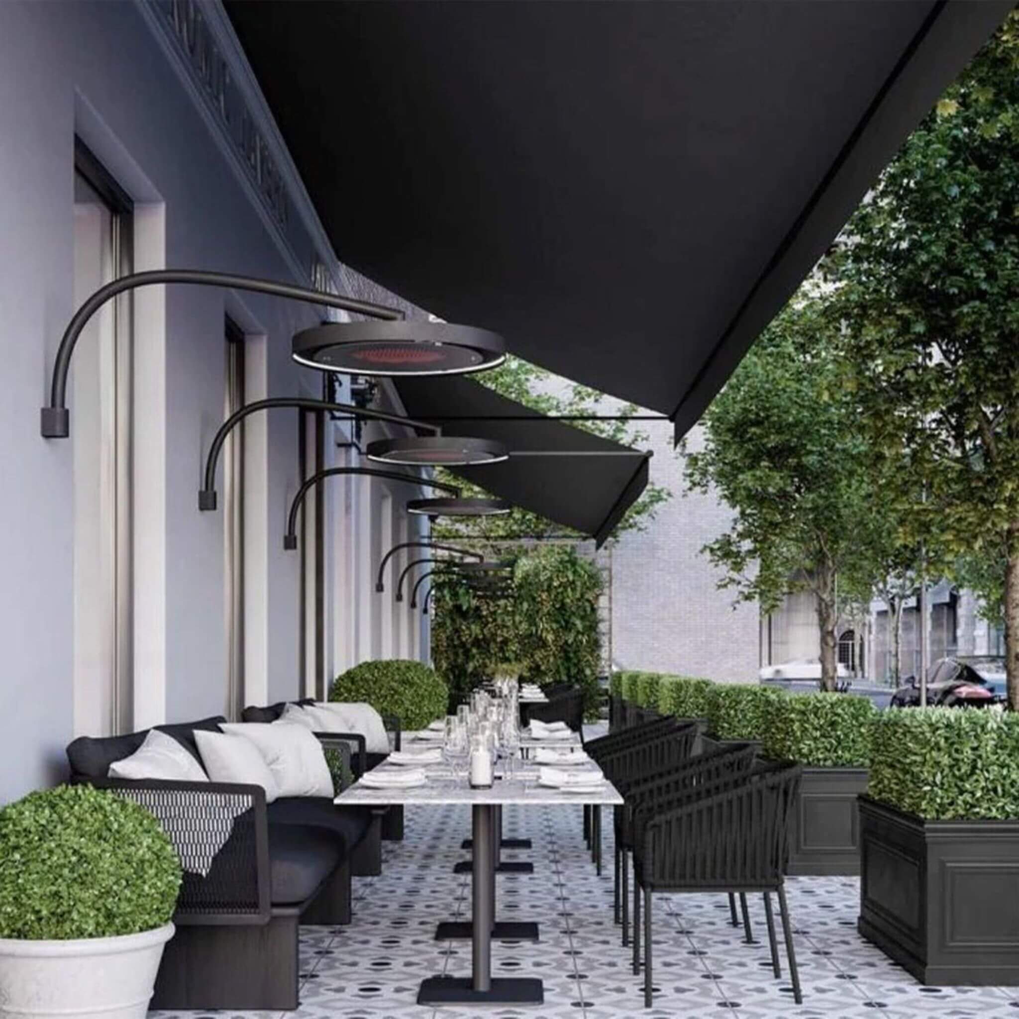 Bromic Heating Eclipse Smart-Heat™ 28-Inch Dual Element 240V Electric Infrared Patio Heater, 2900W [BH0920001-1] (SAK41624)