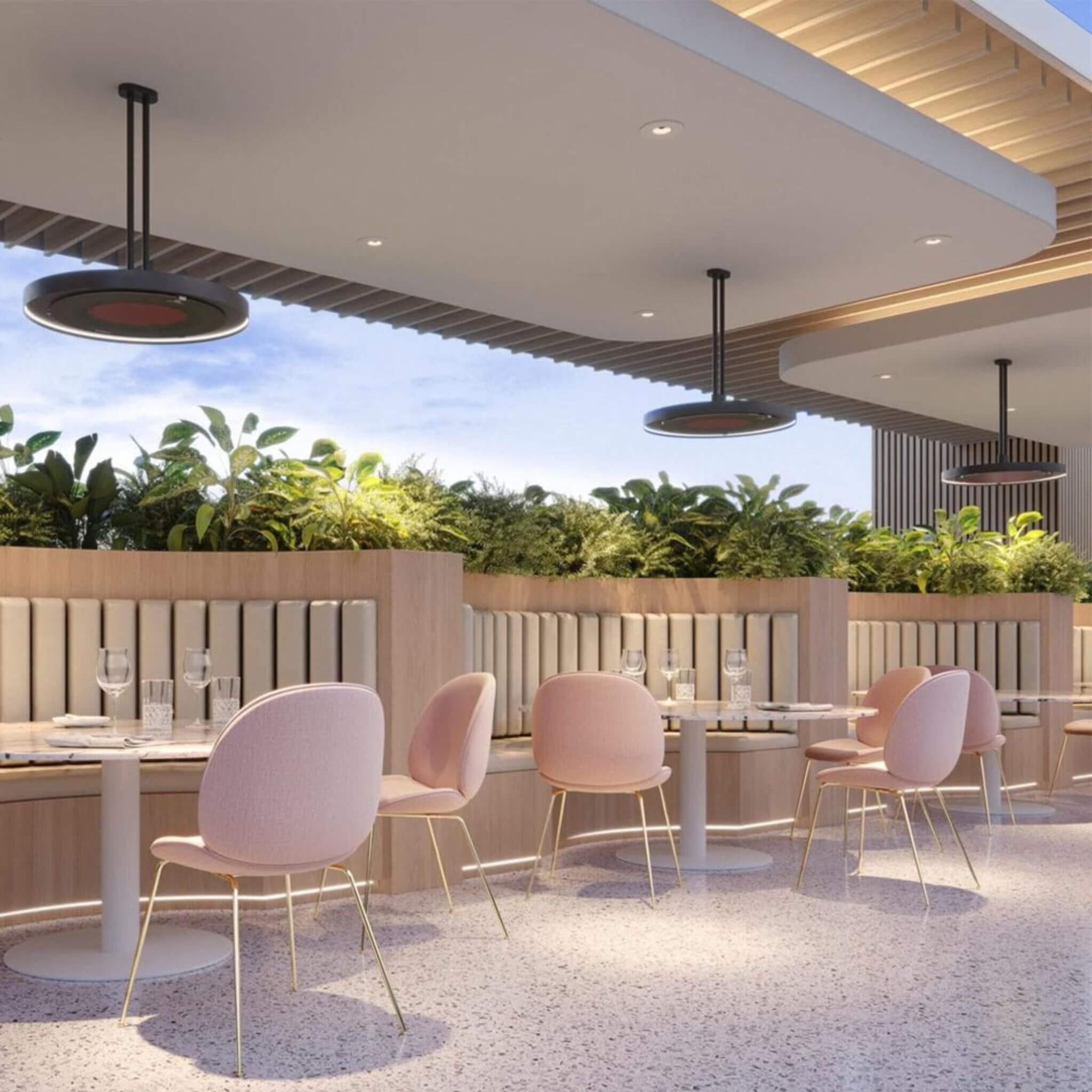 Bromic Heating Eclipse Smart-Heat™ 28-Inch Dual Element 240V Electric Infrared Patio Heater, 2900W [BH0920001-1] (SAK41624)