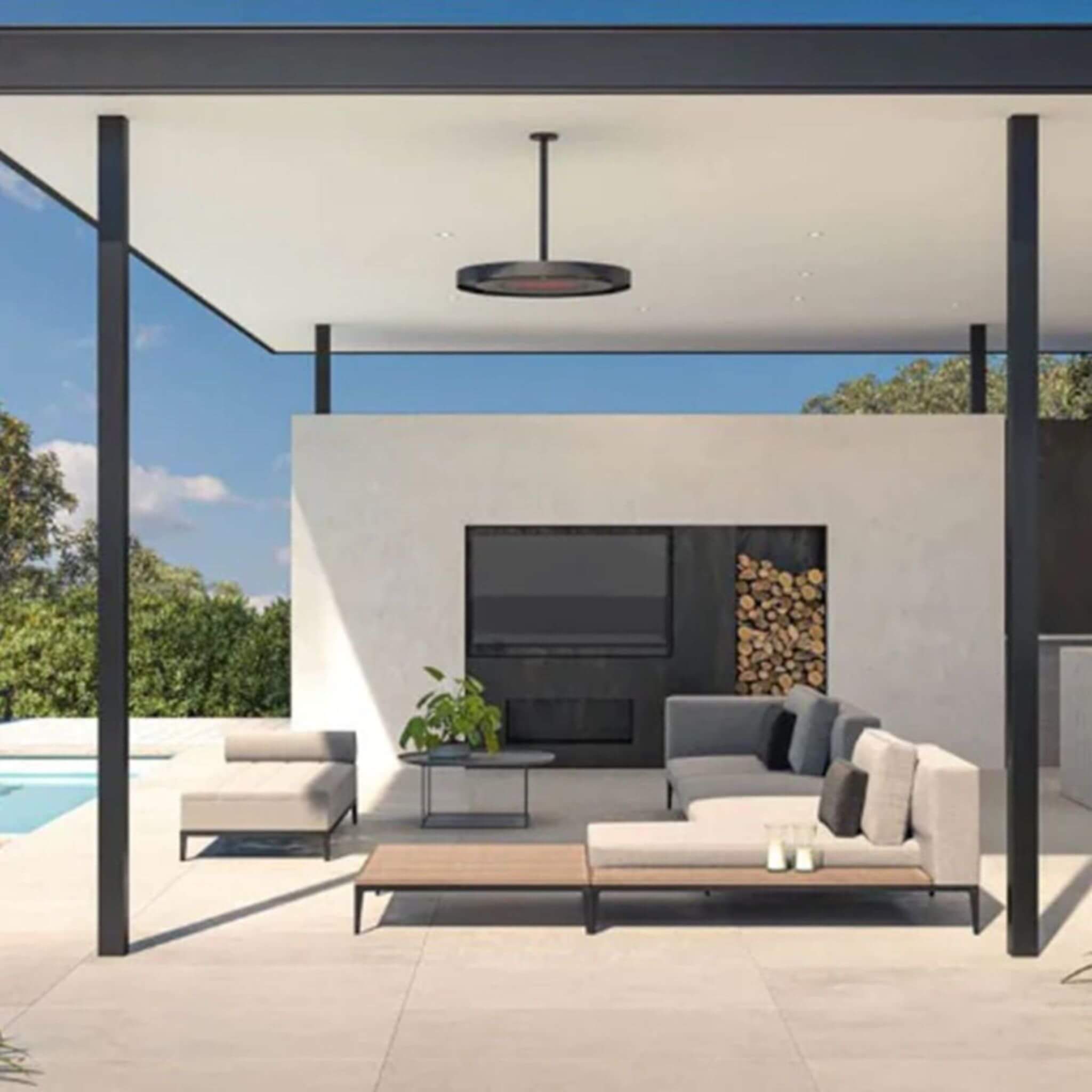 Bromic Heating Eclipse Smart-Heat™ 28-Inch Dual Element 240V Electric Infrared Patio Heater, 2900W [BH0920001-1] (SAK41624)