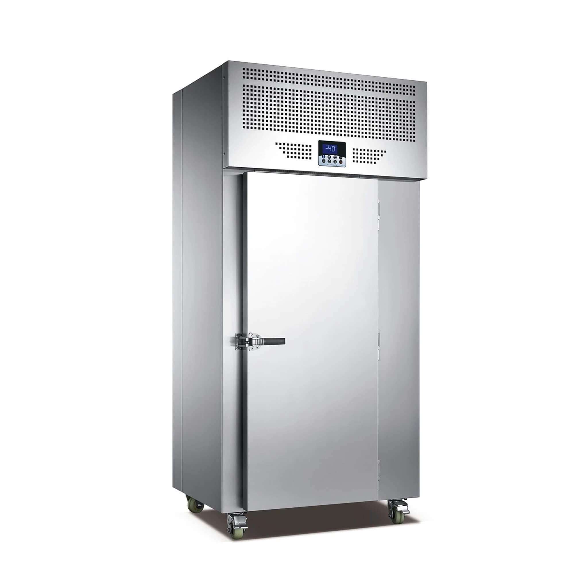 Commercial Heavy-Duty 15-Tray Blast Chiller Freezer Cabinet With Trolley Cart (SAK57249)