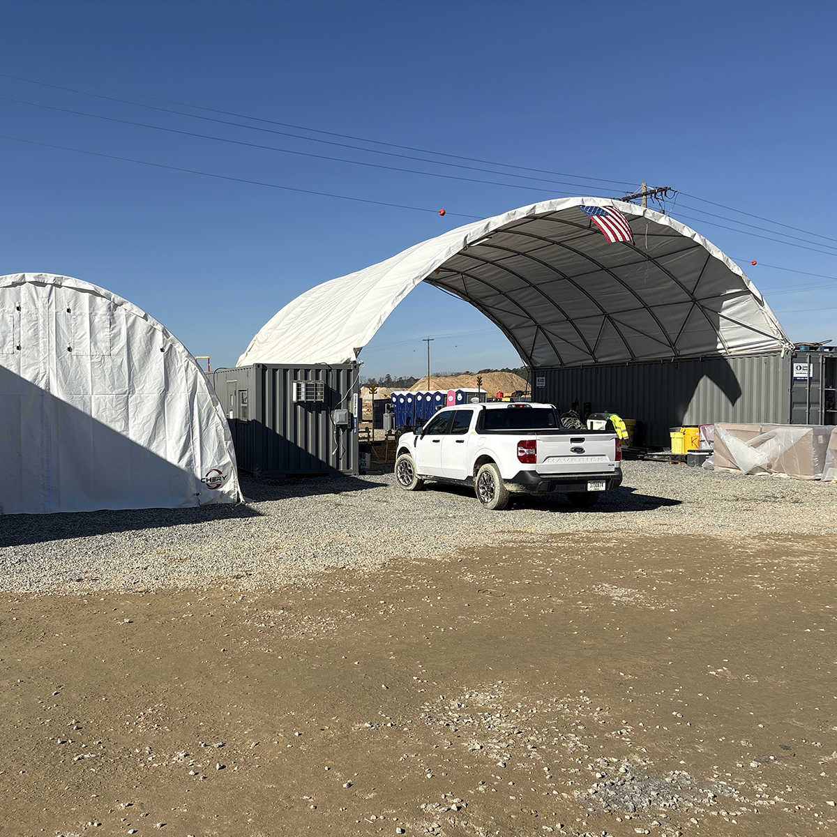 20'x40' Shipping Container Canopy Shelter
