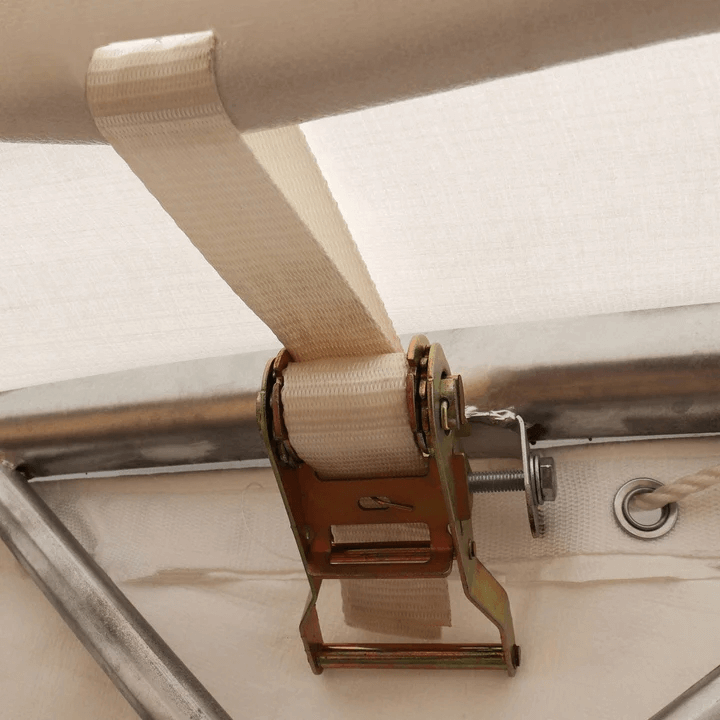 40'x40'x15' Double Truss Shipping Container Canopy Shelter