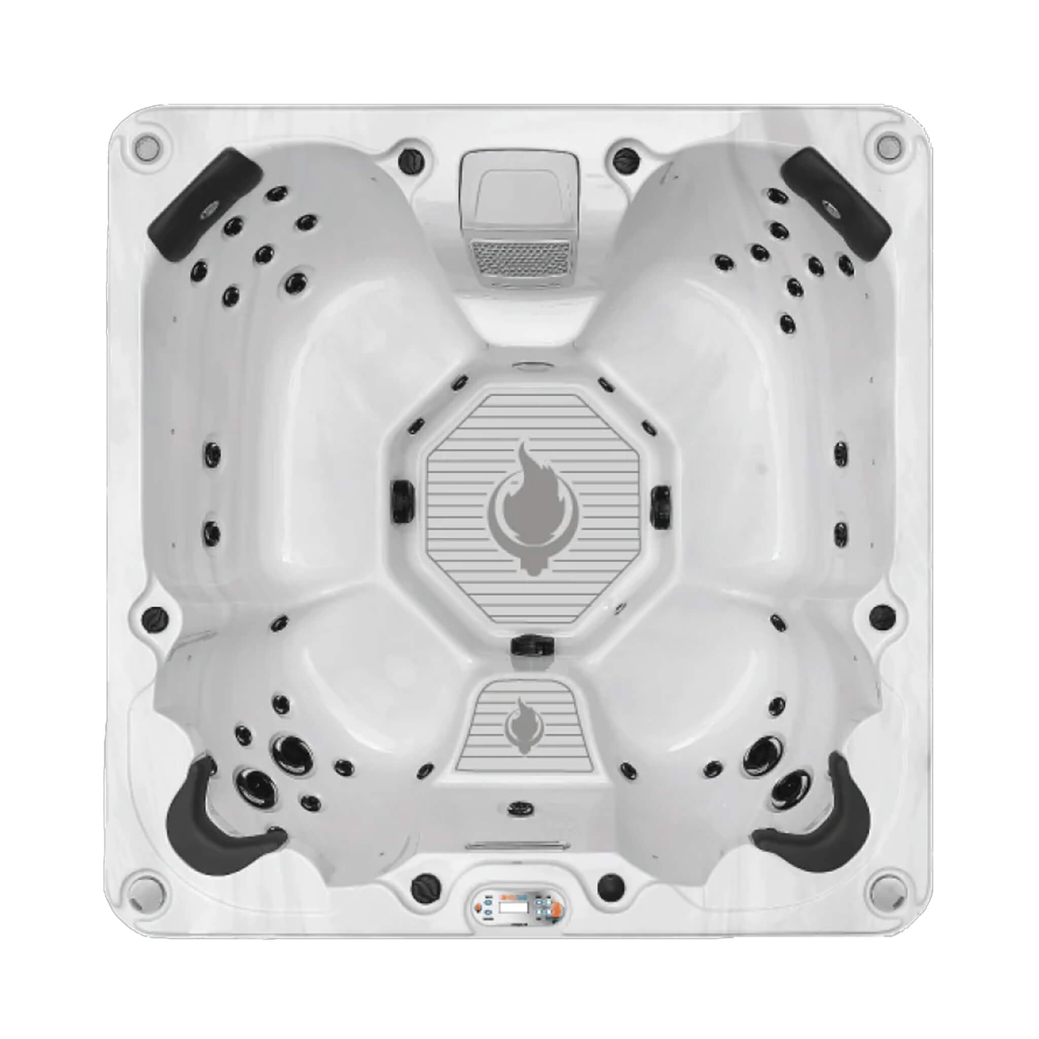 CSC Louisiana 7-Person 240V Luxury 46-Jet Spa With Cascading Waterfall [LS7K] (SAK39604)