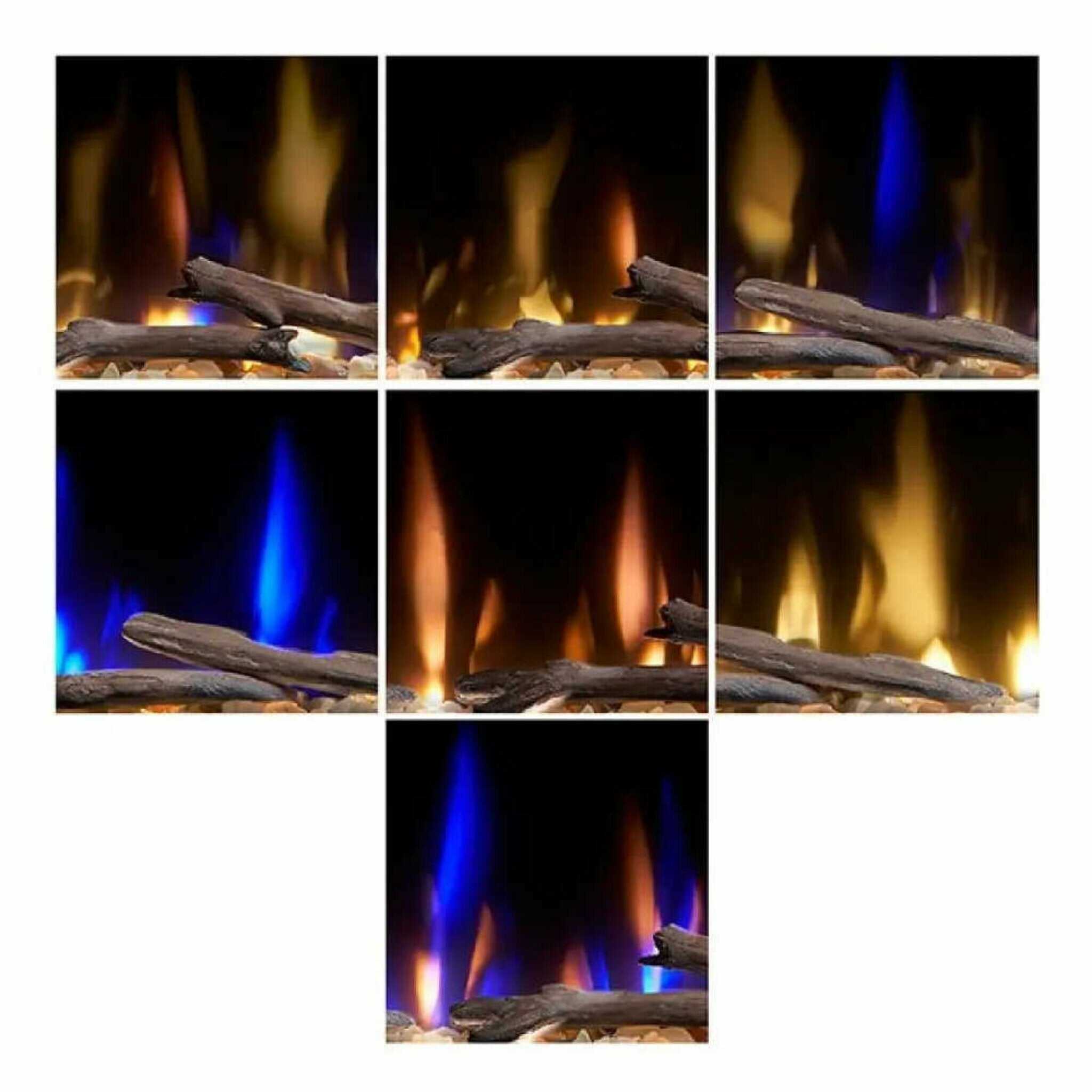 Dimplex Ignite Evolve Built-In Frosted Tumbled Glass Linear Electric Fireplace With Heat Boost System & Trim Kit (SAK59214)