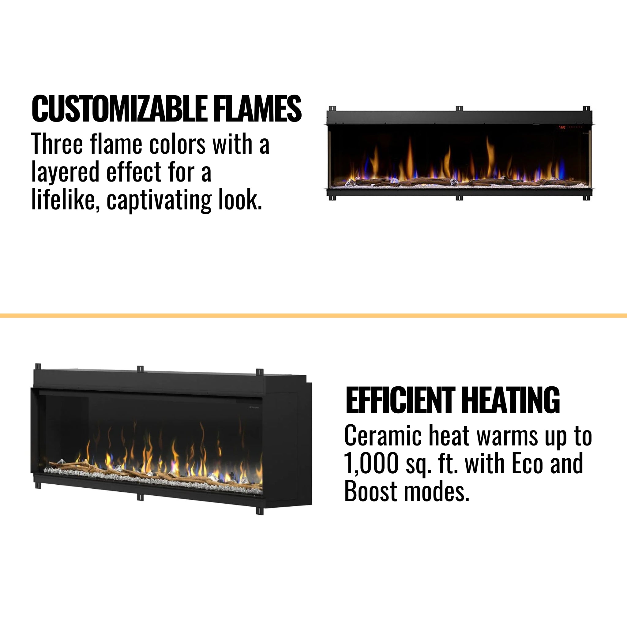 Dimplex IgniteXL Bold 74" Deep Built-In Linear Electric Fireplace [XLF7417-XD] (SAK78959)