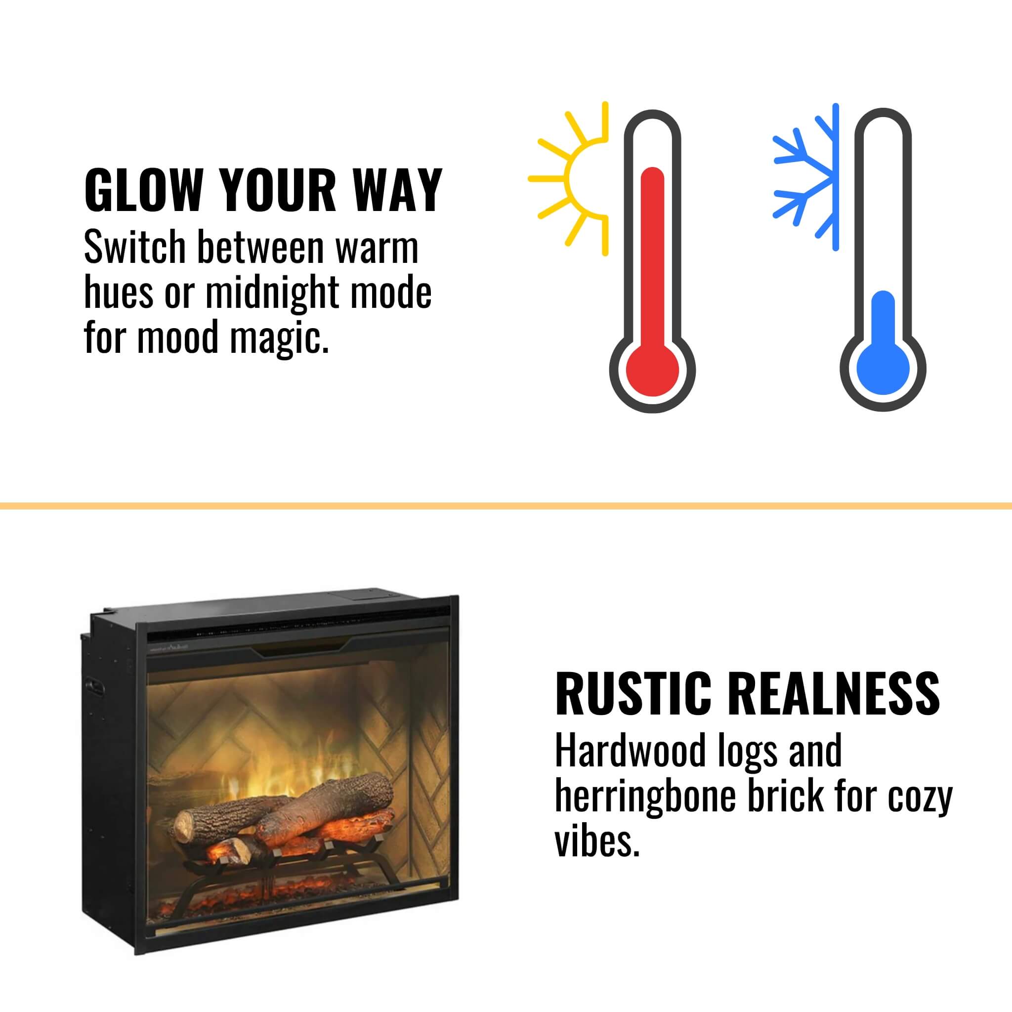 Dimplex Revillusion Built-In Electric Firebox W/ Weathered Concrete Line & Plug Kit [RBF30/42WC-FG] (SAK46891)