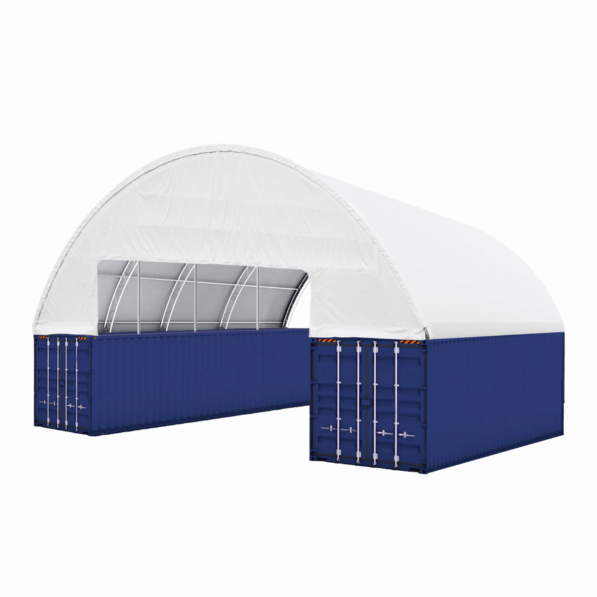 60'x40'x15' Double Truss Container Canopy Shelter