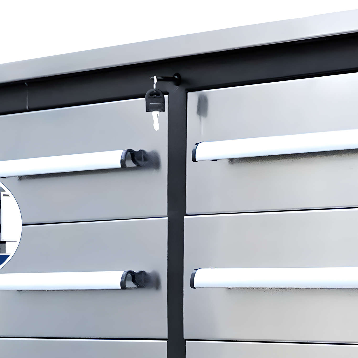 7ft Heavy Duty Workbench with 10 Drawers & 2 Cabinets