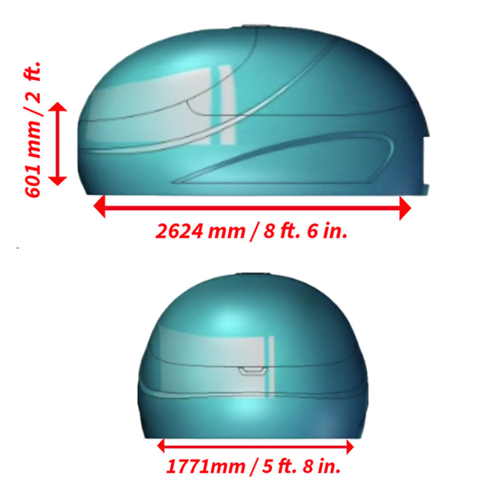 Dreampod Vmax Commercial Home Flotation Sensory Isolation Tank Pod Spa [DPFP202WPE] (SAK95142)