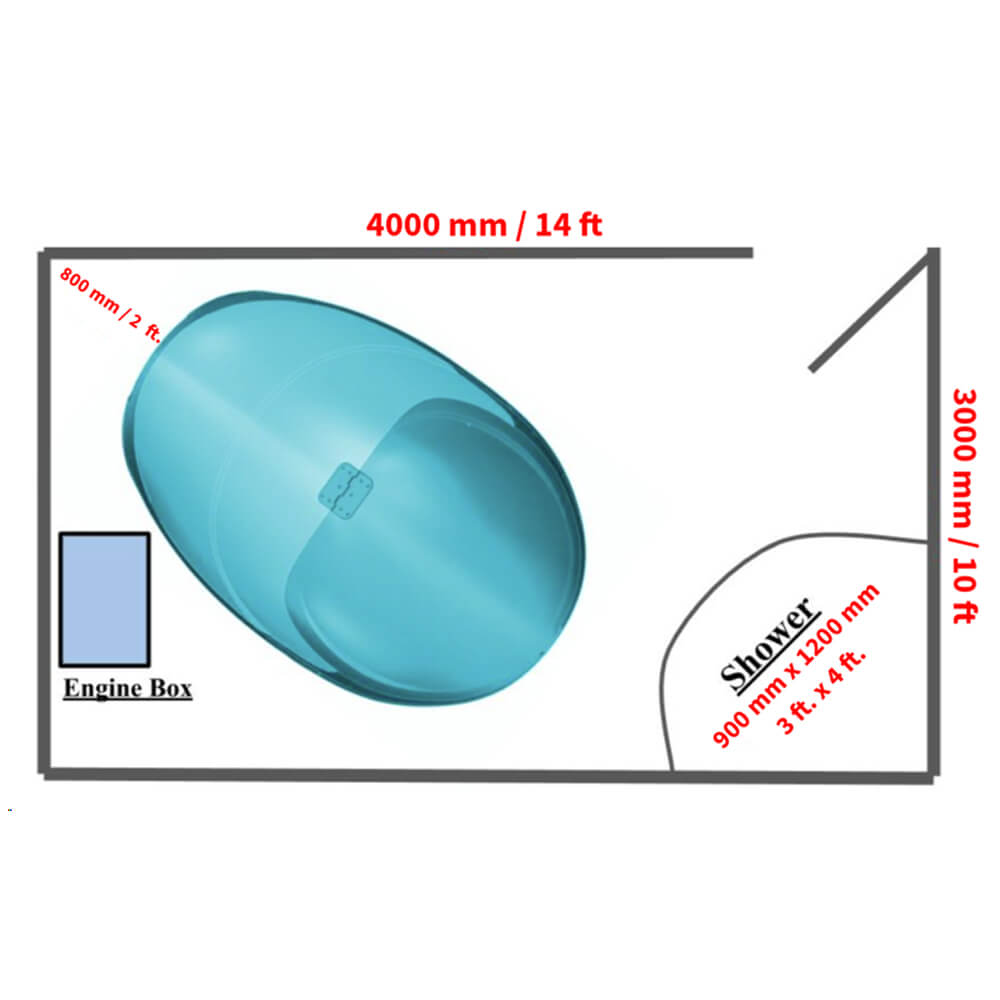Dreampod Vmax Commercial Home Flotation Sensory Isolation Tank Pod Spa [DPFP202WPE] (SAK95142)