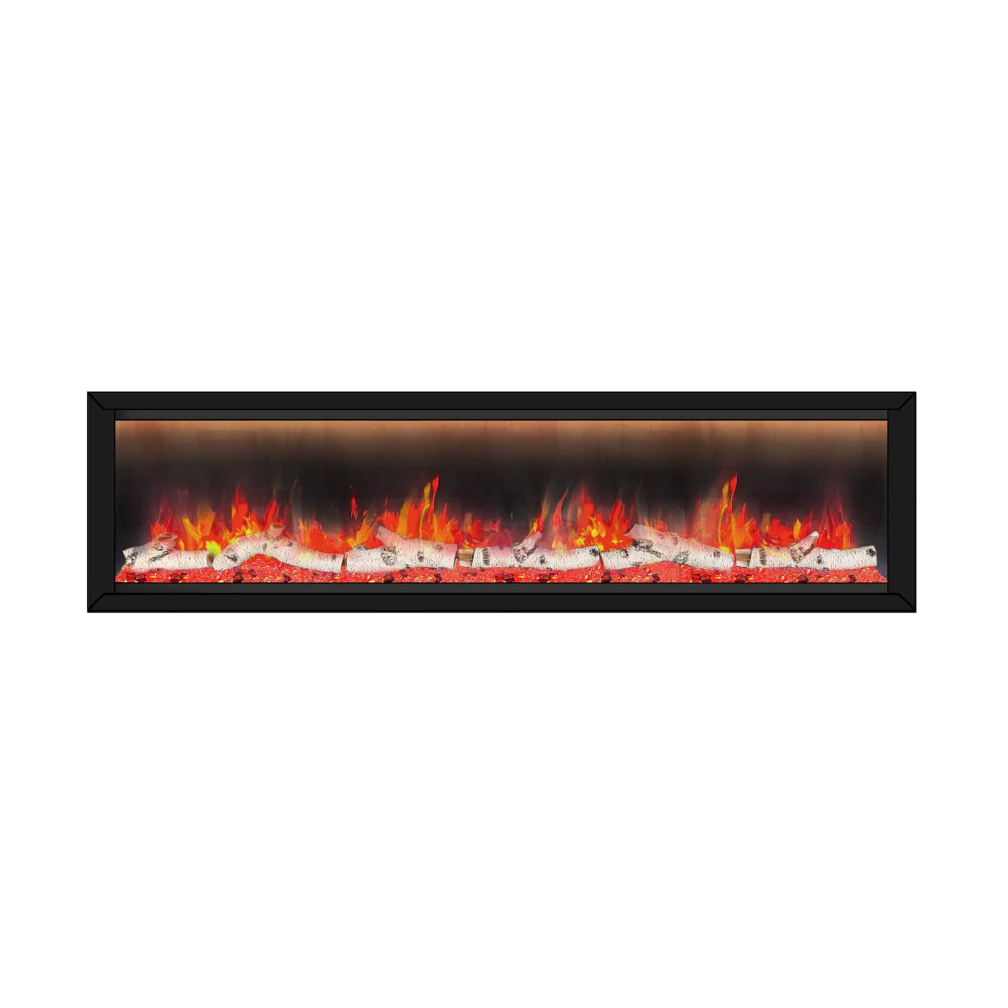 Dynasty Allegro 76" Black Smart Linear Electric Fireplace [DY-BFM76] (SAK56392)