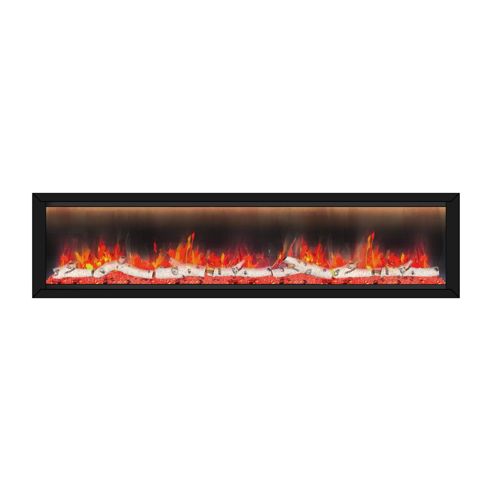 Dynasty Allegro 82" Flush Mount Smart Linear Electric Fireplace [DY-BFM82] (SAK29014)