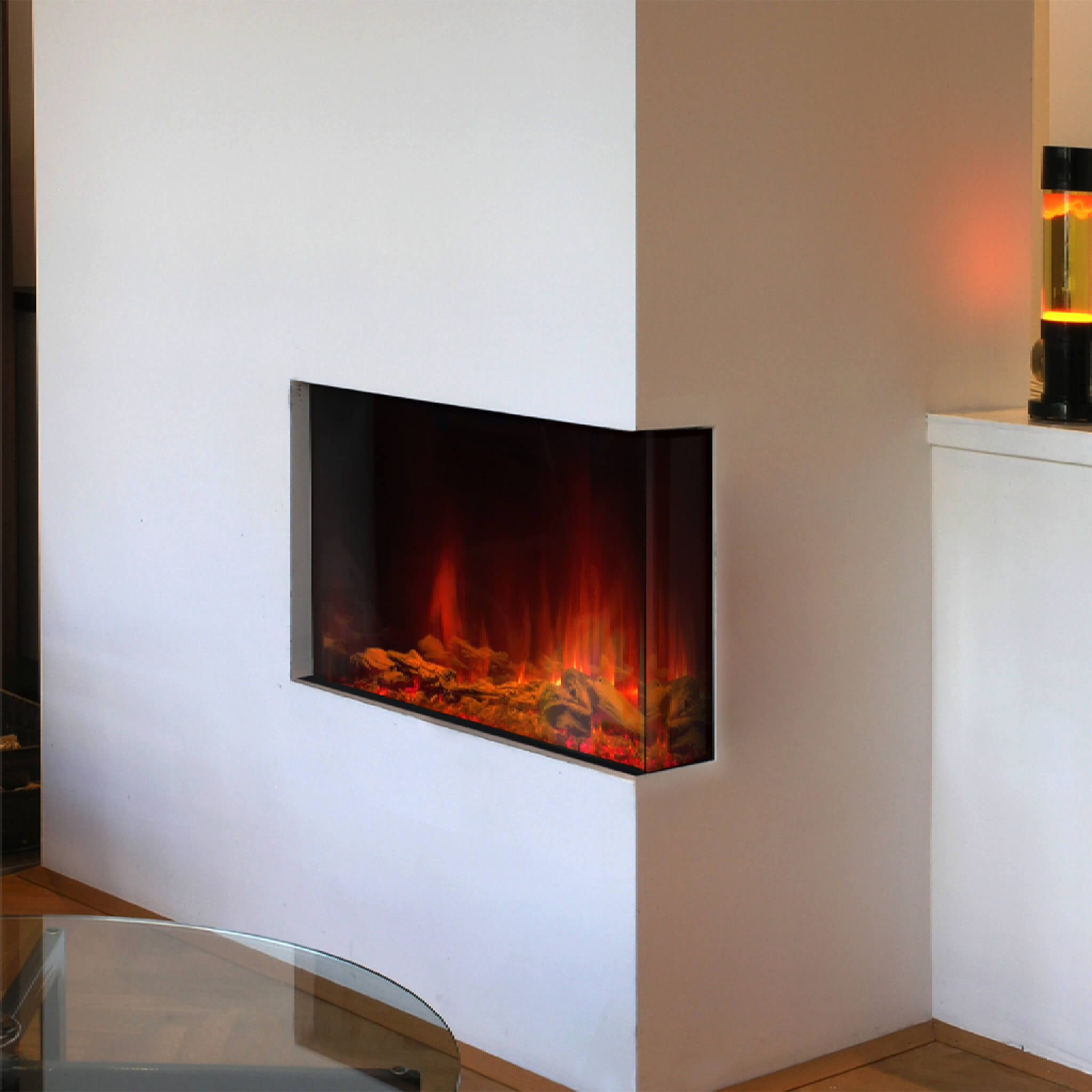 Dynasty Melody 35" Multi-Sided Smart Electric Fireplace With Auto Shut Off [DY-BTS35] (SAK87490)