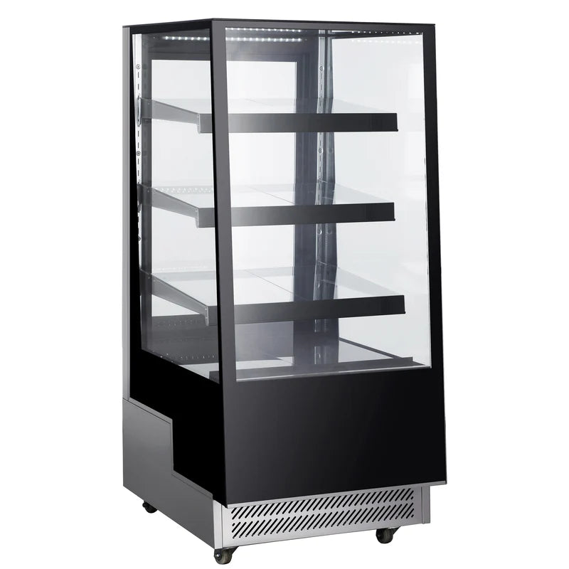 Black Diamond Single Glass Door Display Refrigerator, 12 cu ft, in Black