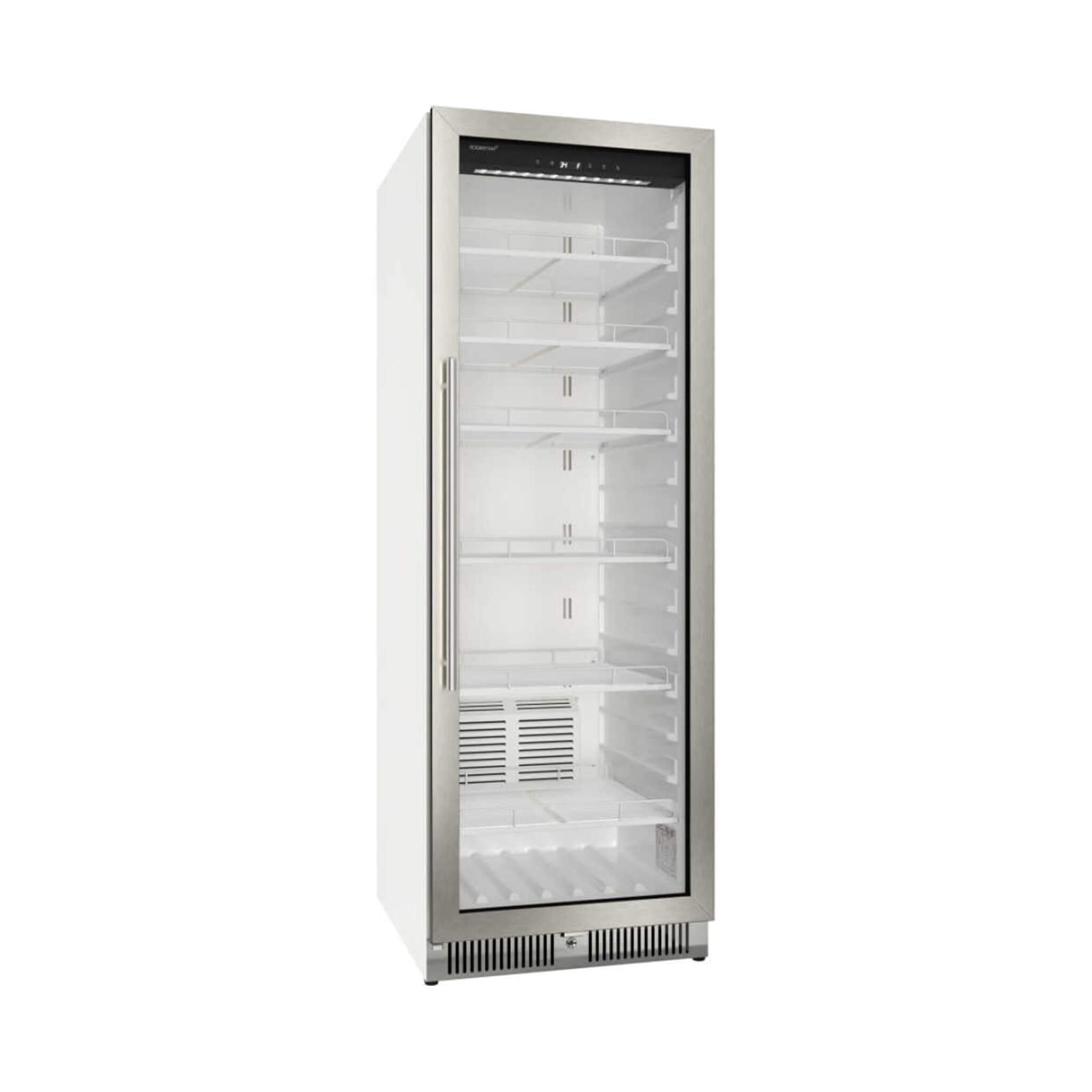 Edgestar 13.7 Cubic Feet Commercial Beverage Merchandiser With Temperature Alarm And Reversible Door, 24-Inch [VBM131SS] (SAK62395)