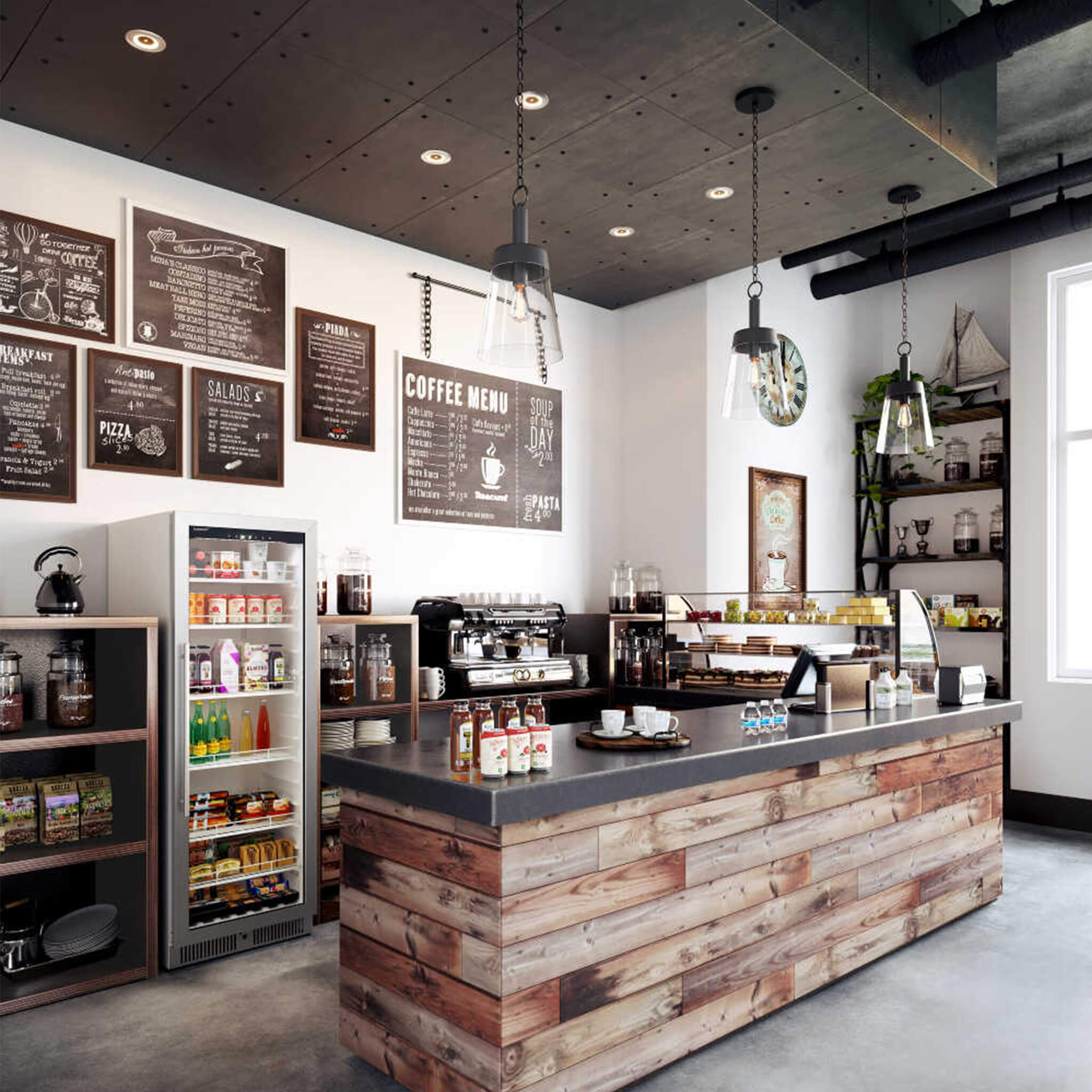 Edgestar 13.7 Cubic Feet Commercial Beverage Merchandiser With Temperature Alarm And Reversible Door, 24-Inch [VBM131SS] (SAK62395)