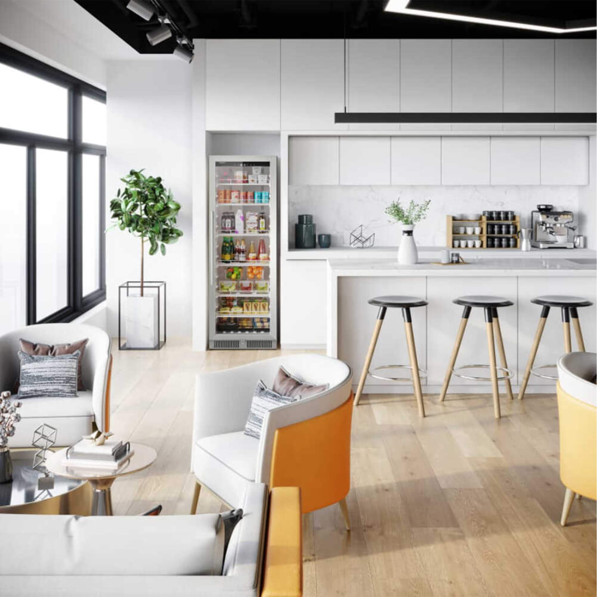 Edgestar 13.7 Cubic Feet Commercial Beverage Merchandiser With Temperature Alarm And Reversible Door, 24-Inch [VBM131SS] (SAK62395)