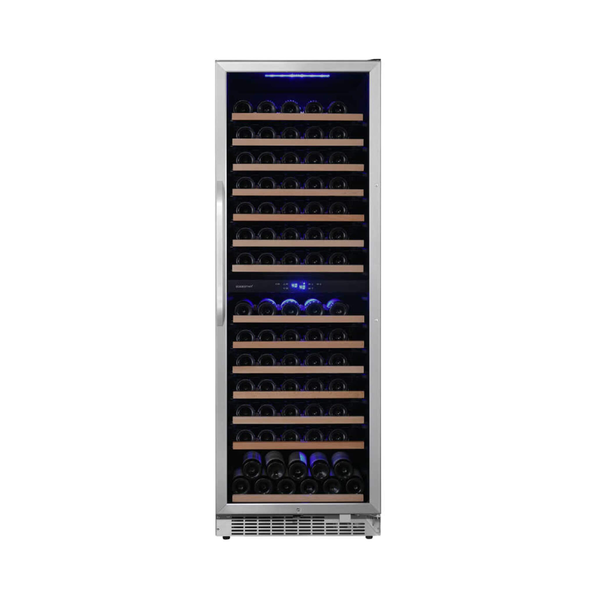 Edgestar 141 Bottle Capacity Freestanding Dual Zone Wine Cooler With Interior Lighting, 24" [CWR1552DZ] (SAK49245)