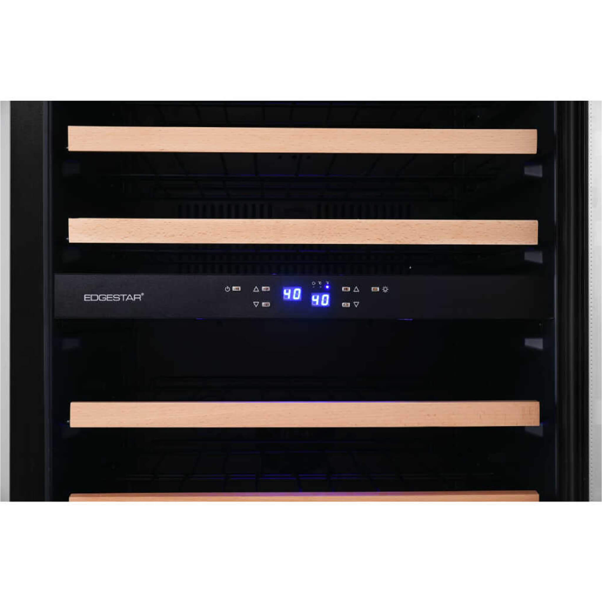 Edgestar 141 Bottle Capacity Freestanding Dual Zone Wine Cooler With Interior Lighting, 24" [CWR1552DZ] (SAK49245)