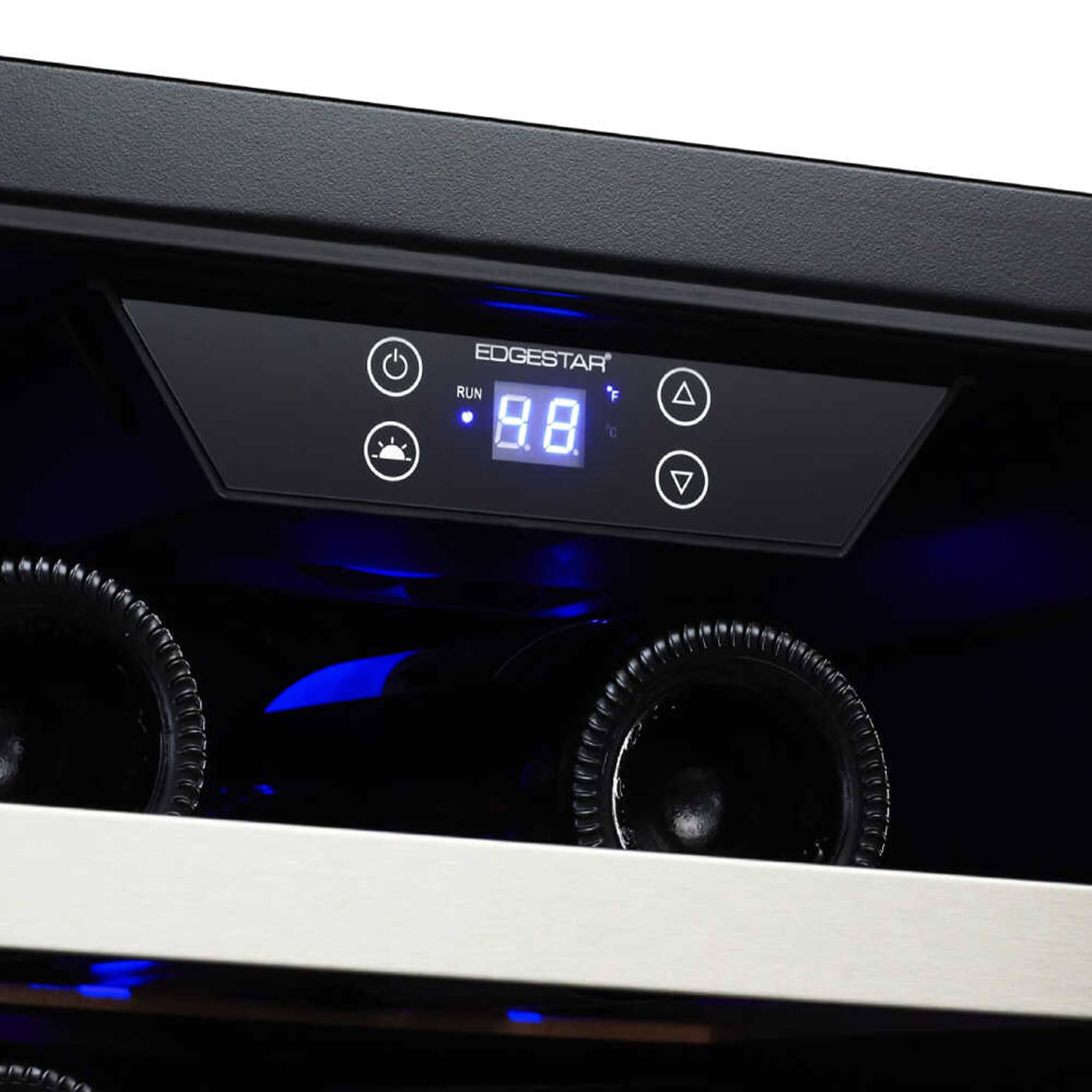 Edgestar 30" Wide 56 Bottle Capacity Built-In French Door Wine Cooler With Door Locks [CWR5631FD] (SAK56381)