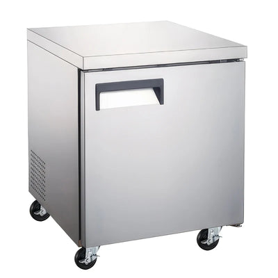 U-Star Undercounter Refrigerator, Single Solid Door, 6.3 cu ft Capacity, in Stainless Steel
