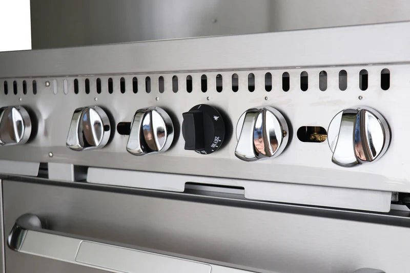 Black Diamond 60" Gas Range with Oven, 10 Burners, in Stainless Steel