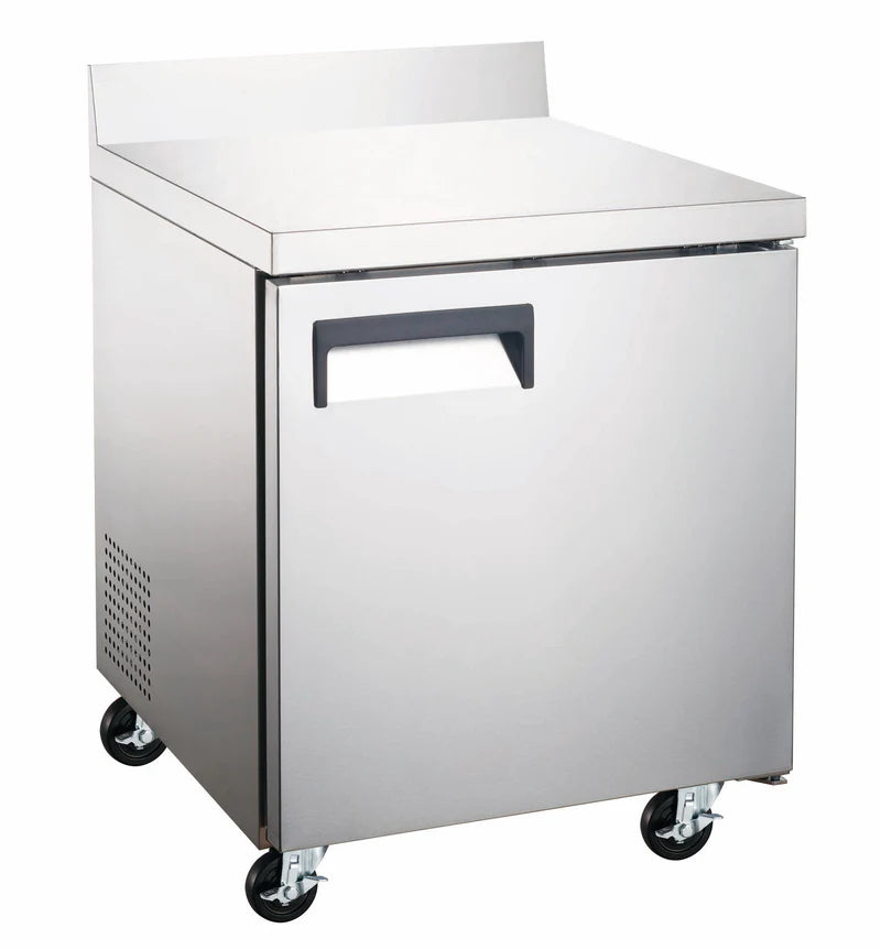 U-Star Worktop Refrigerator, Single Solid Door, 6.3 cu ft Capacity, in Stainless Steel