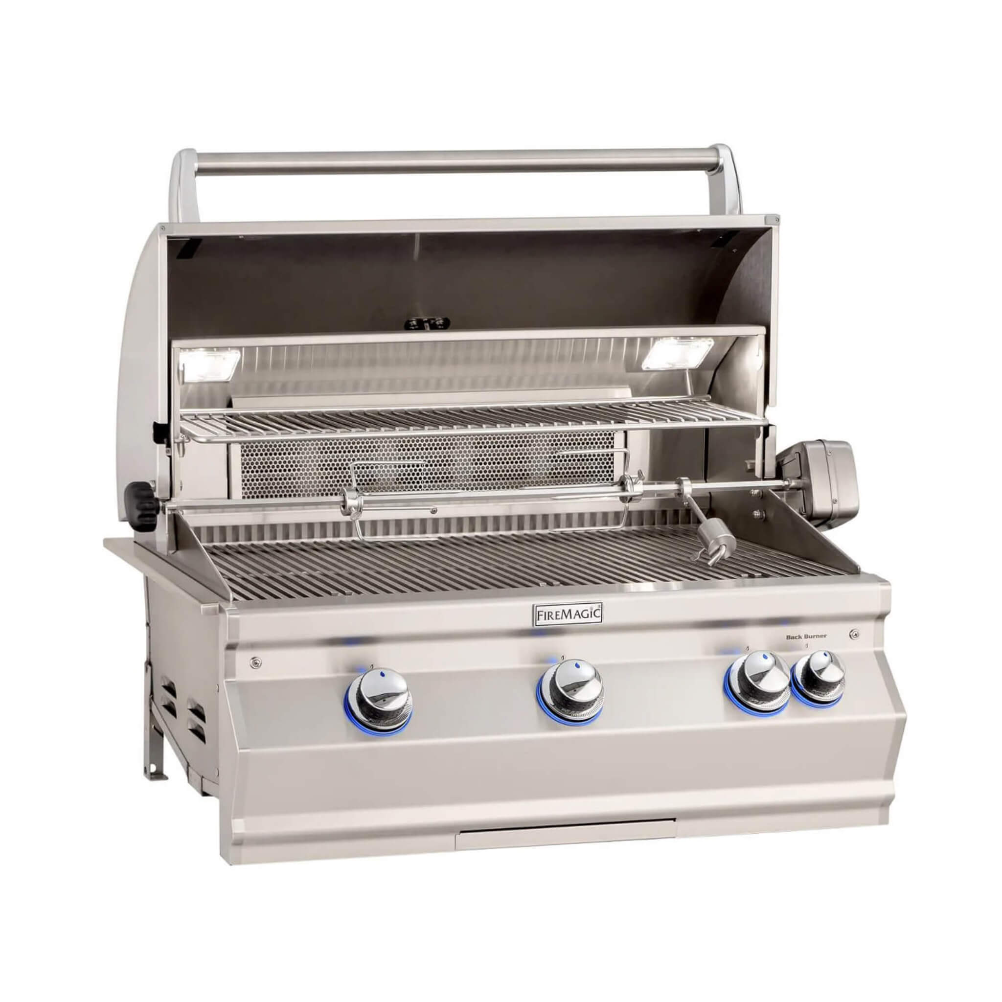 Fire Magic Aurora Multi-User Built-In Grill With Analog Thermometer & Rotisserie Kit, 30" [A540I-8EAN/P] (SAK14578)
