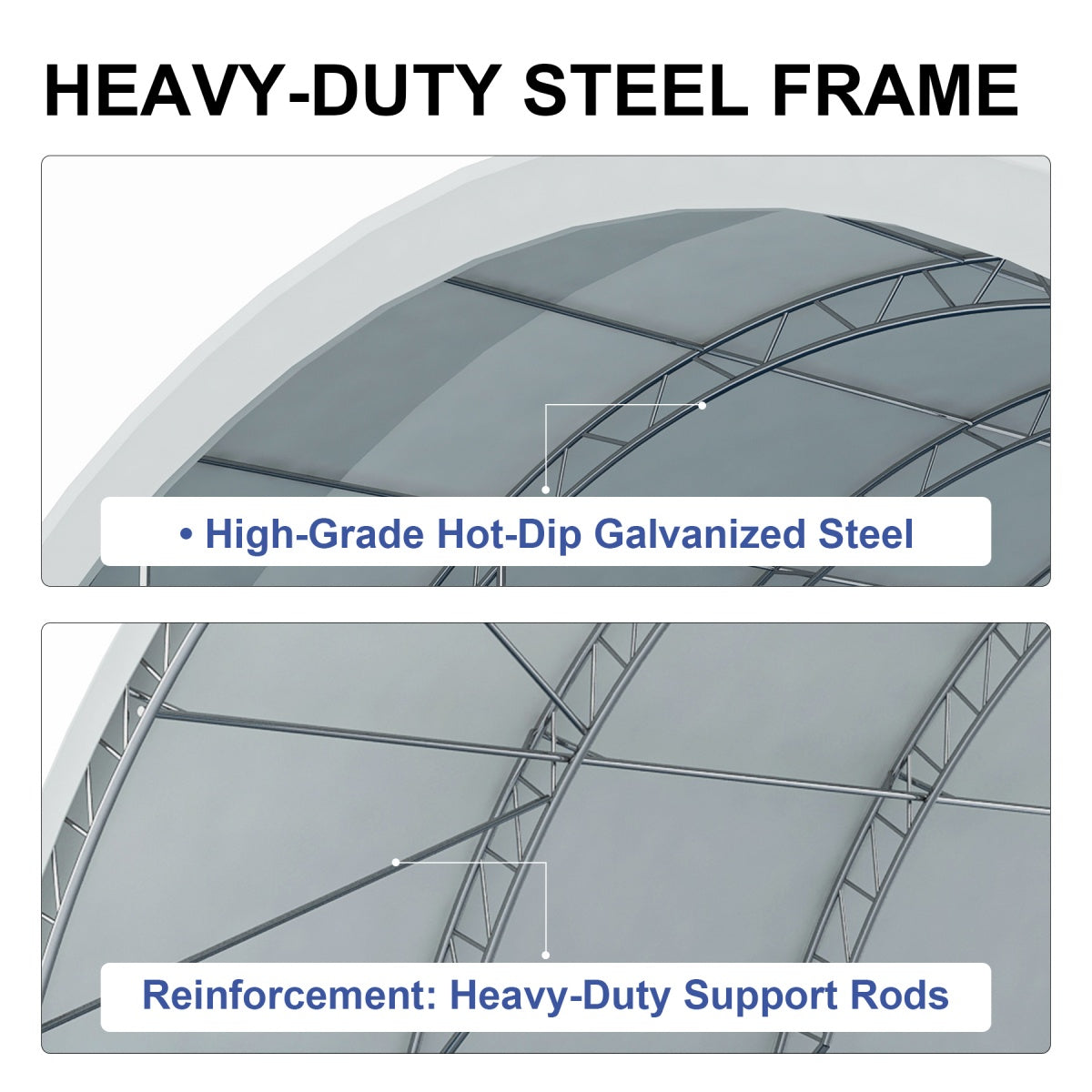 Fortified 20'x20' Double Truss Container Shelter