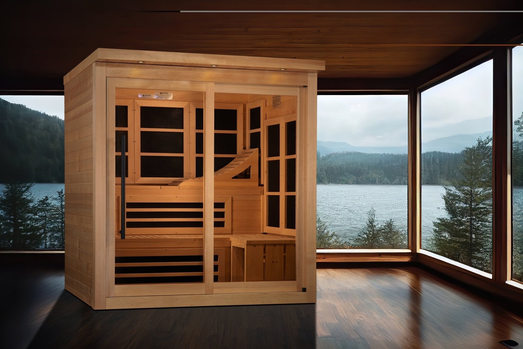 Golden Designs 6-Person Near Zero EMF FAR Infrared Sauna