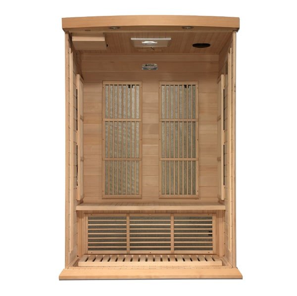 Maxxus Infrared Sauna 2-Person Near Zero EMF FAR Infrared w/ Hemlock