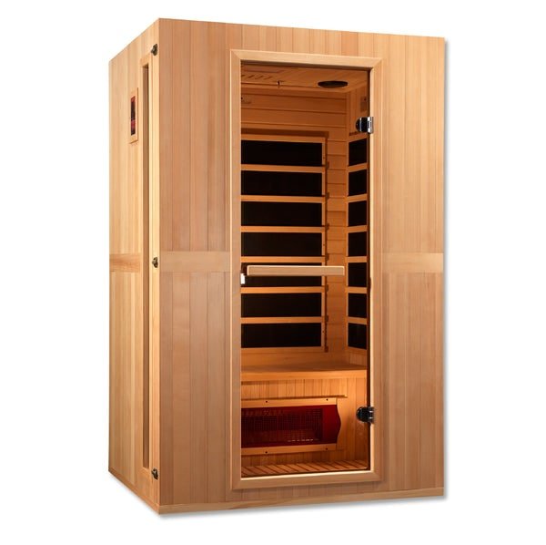 Maxxus "Serenity" Dual Tech 2-Person Low EMF FAR Infrared Sauna with Canadian Hemlock