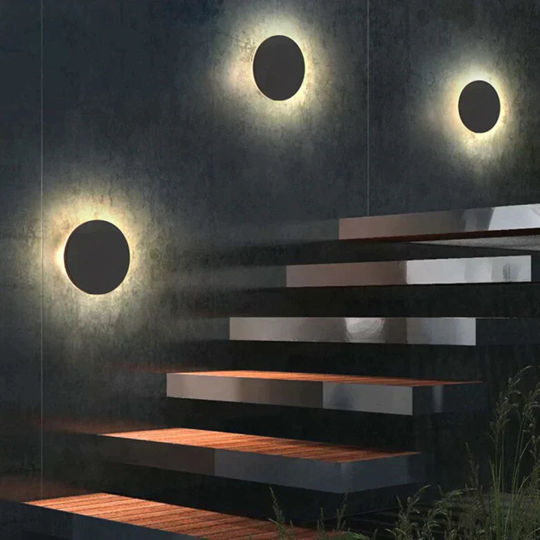 Cassandra's Waterproof Square and Round Wall Lamps - Contemporary Outdoor Lighting