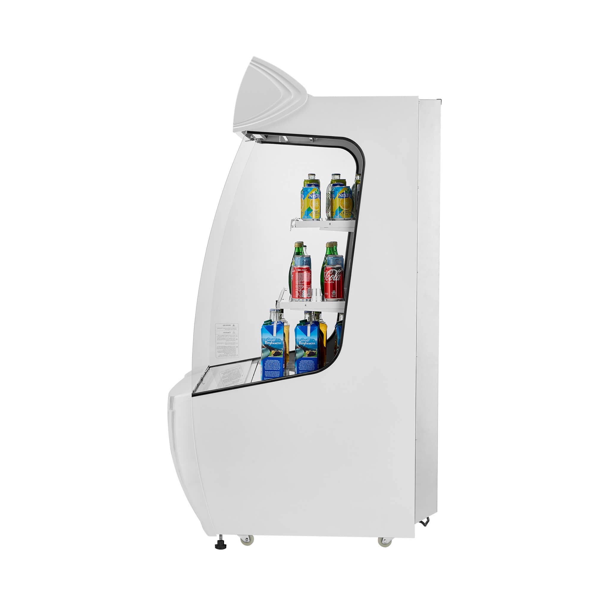 Heavy-Duty 12 Cu.Ft 2-Tier Open-Air Industrial Display Merchandiser Cooler (SAK14832)