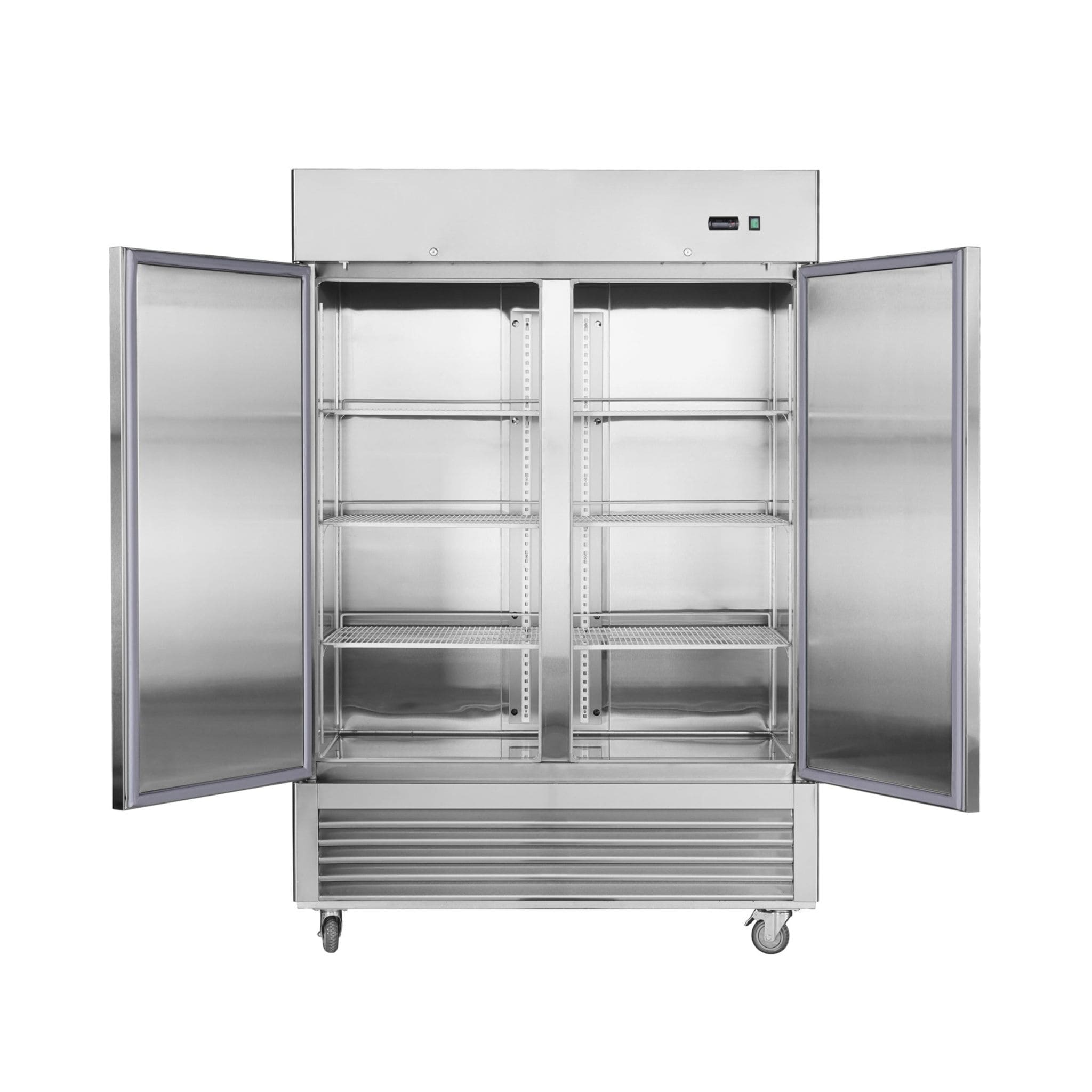 Heavy-Duty 54-Inch Stainless Steel 2-Door Reach-In Upright Commercial Freezer (SAK66598)
