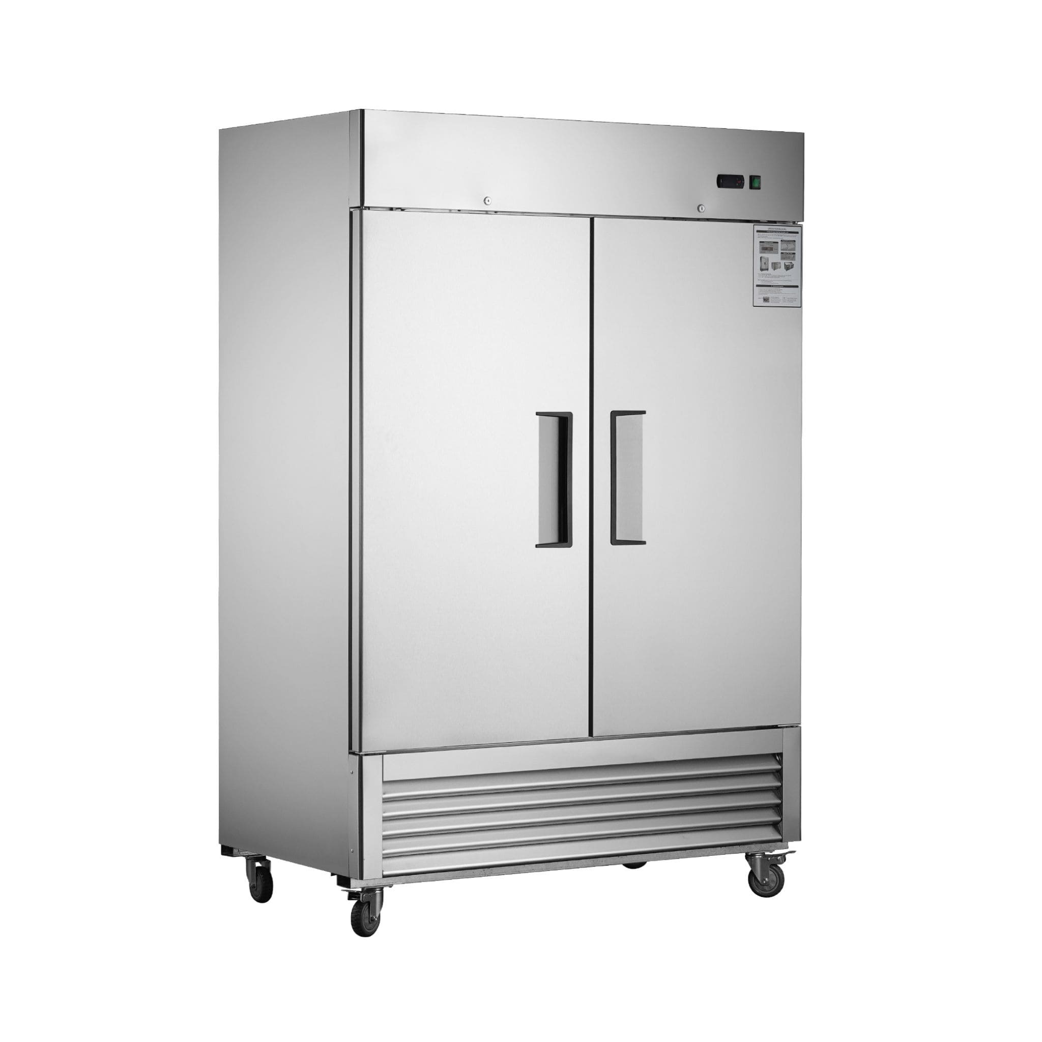Heavy-Duty 54-Inch Stainless Steel 2-Door Reach-In Upright Commercial Freezer (SAK66598)