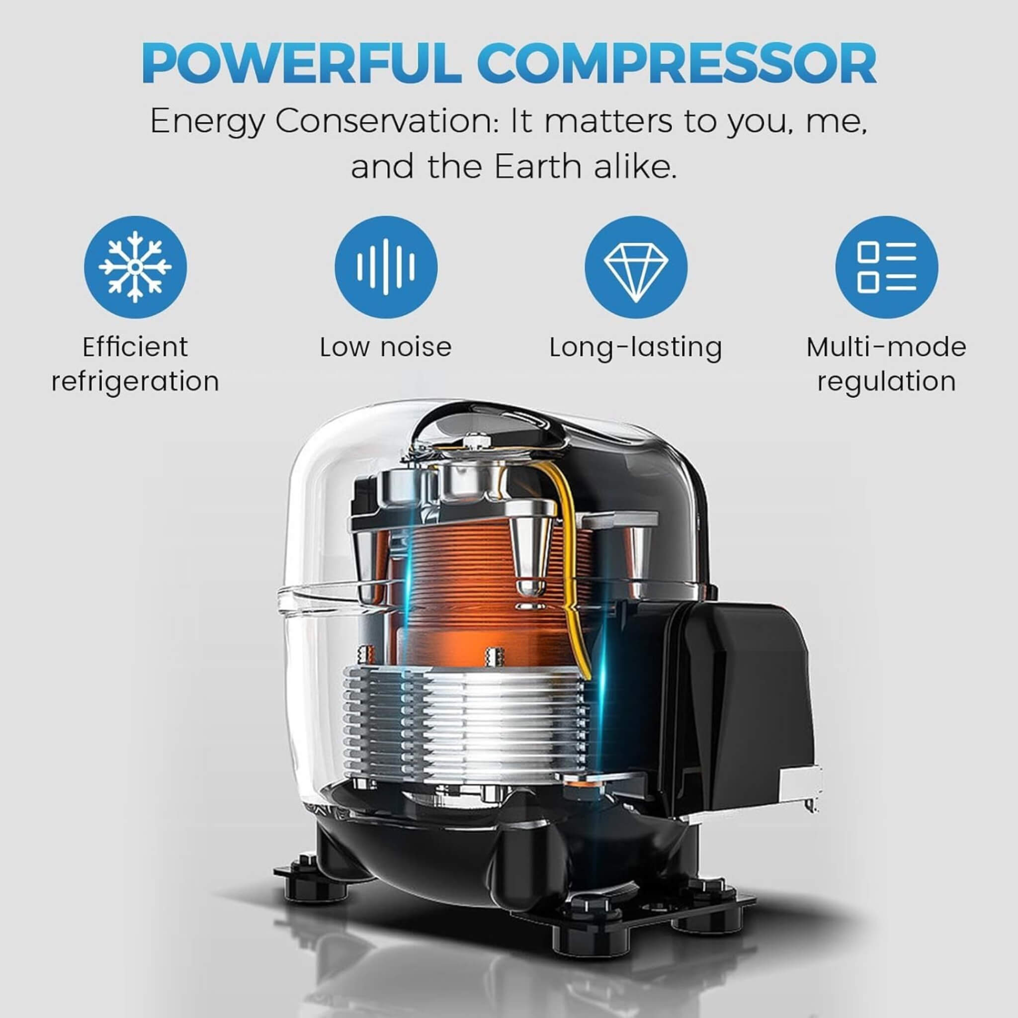 Heavy-Duty 23-Inch Commercial Single Glass Door Refrigerator With LED Lights (SAK43533)