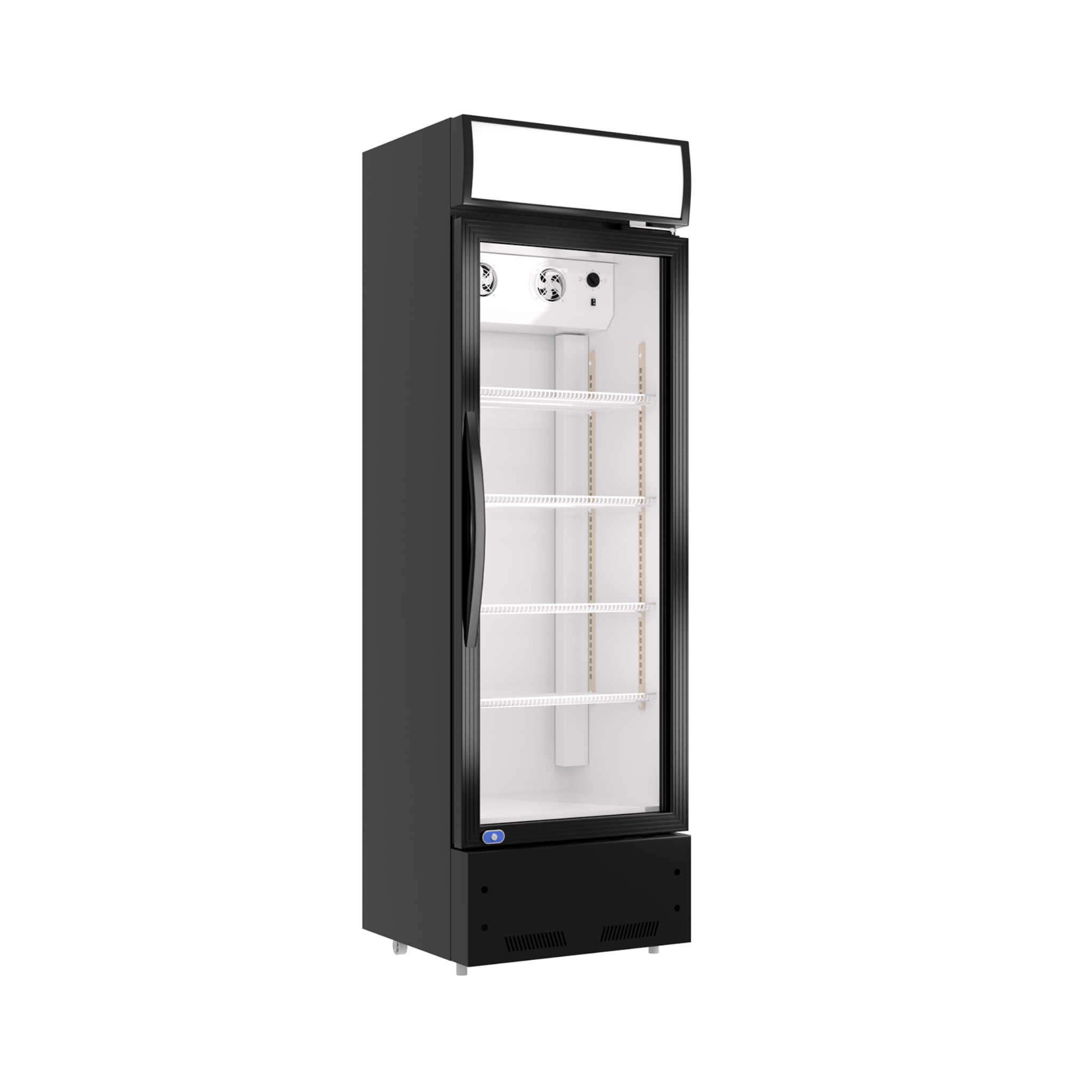 Heavy-Duty 23-Inch Commercial Single Glass Door Refrigerator With LED Lights (SAK43533)
