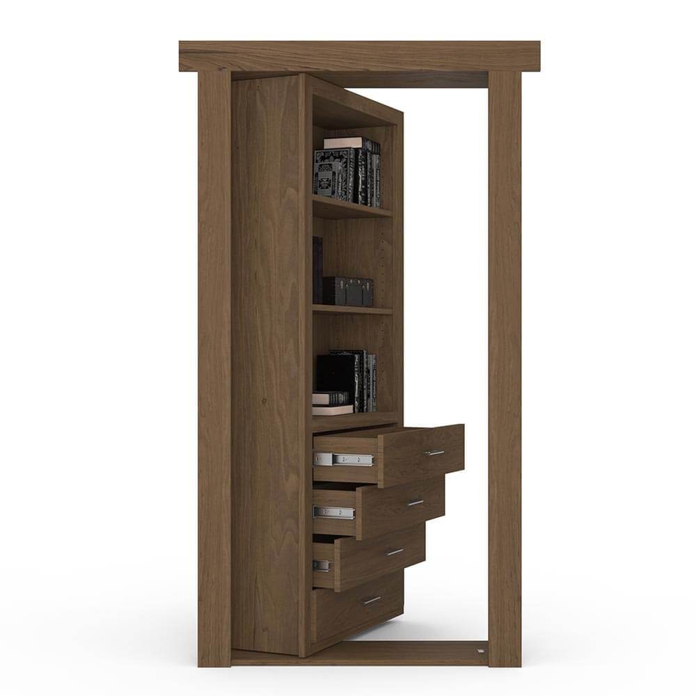 Hidden Flush Mount Maple Dresser Door