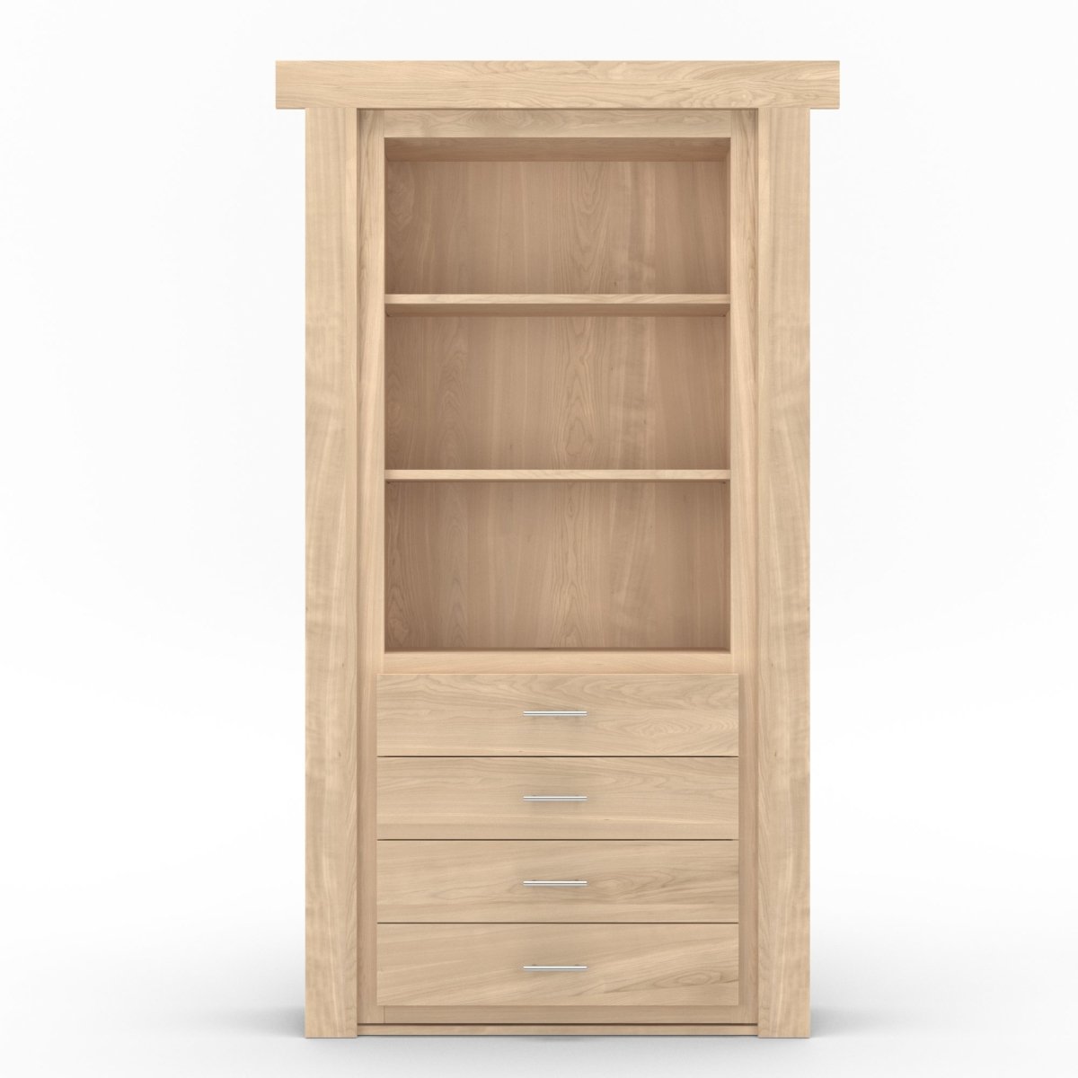 Hidden Flush Mount Maple Dresser Door