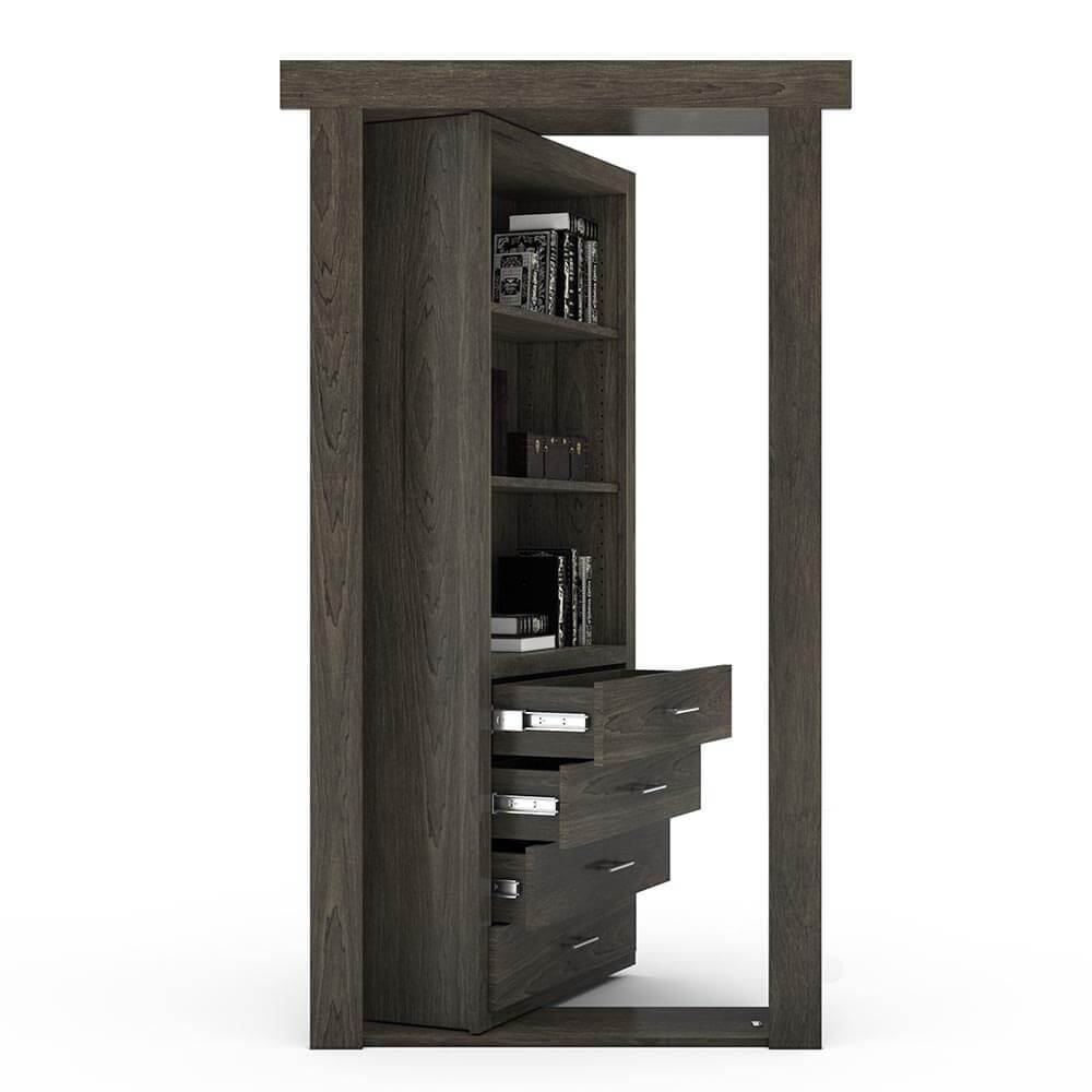 Hidden Flush Mount Maple Dresser Door