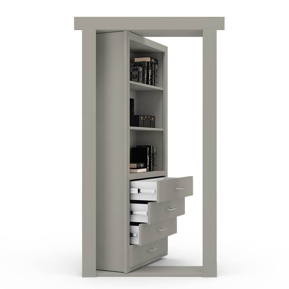 Hidden Flush Mount Paint Grade Dresser Door