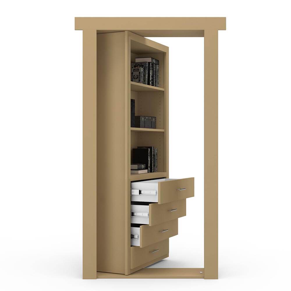 Hidden Flush Mount Paint Grade Dresser Door