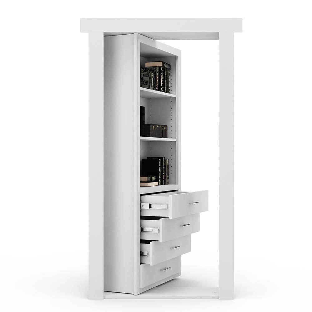 Hidden Flush Mount Paint Grade Dresser Door