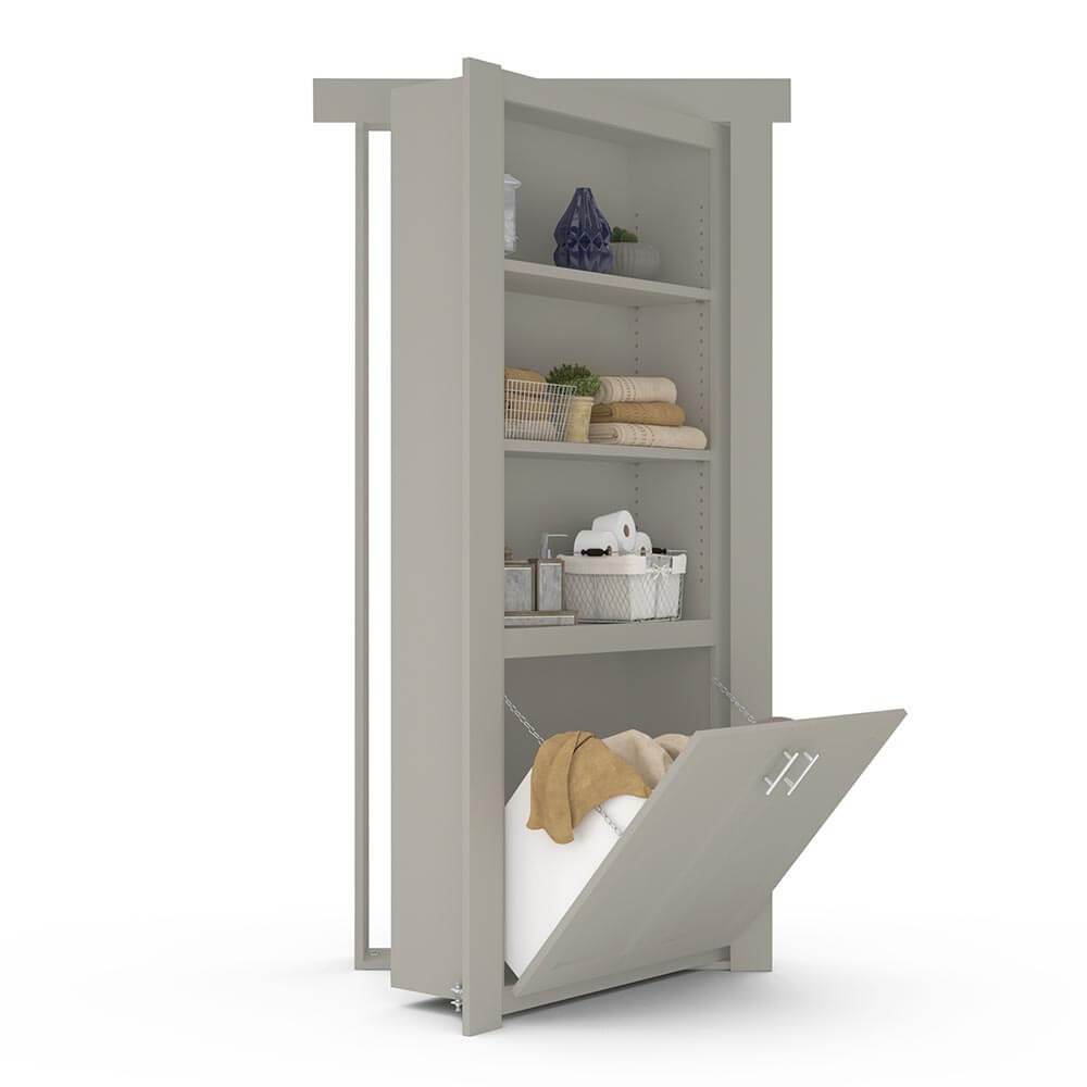 Hidden Flush Mount Paint Grade Hamper Door